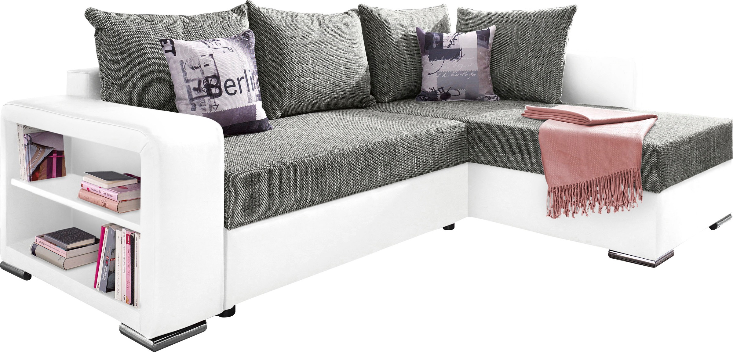 COLLECTION AB Ecksofa "John L-Form", mit Bettfunktion, Bettkasten und integ günstig online kaufen