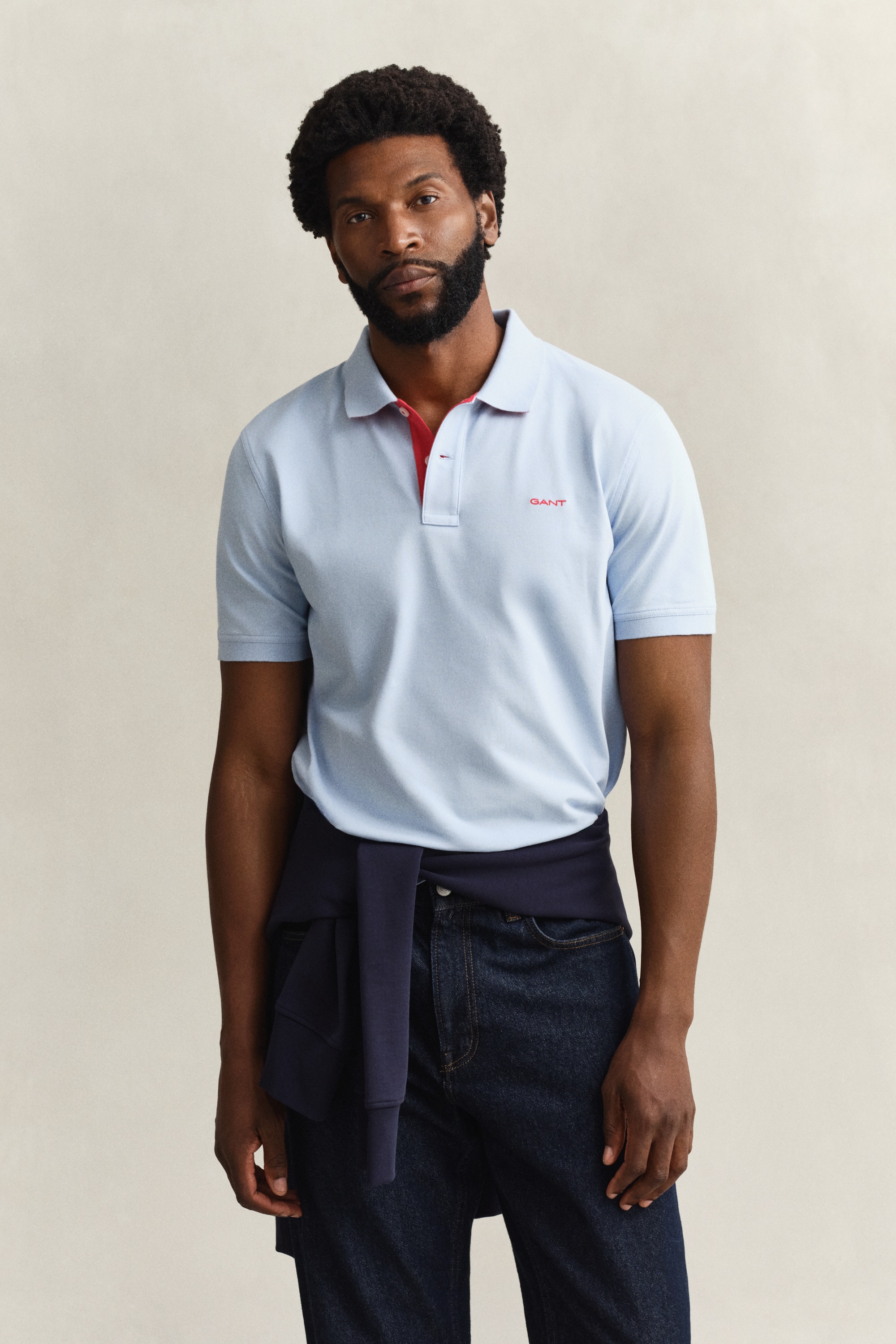 Gant Poloshirt "REG CONTRAST PIQUE SS RUGGER" mit kontrastfarbenen Einsätze günstig online kaufen