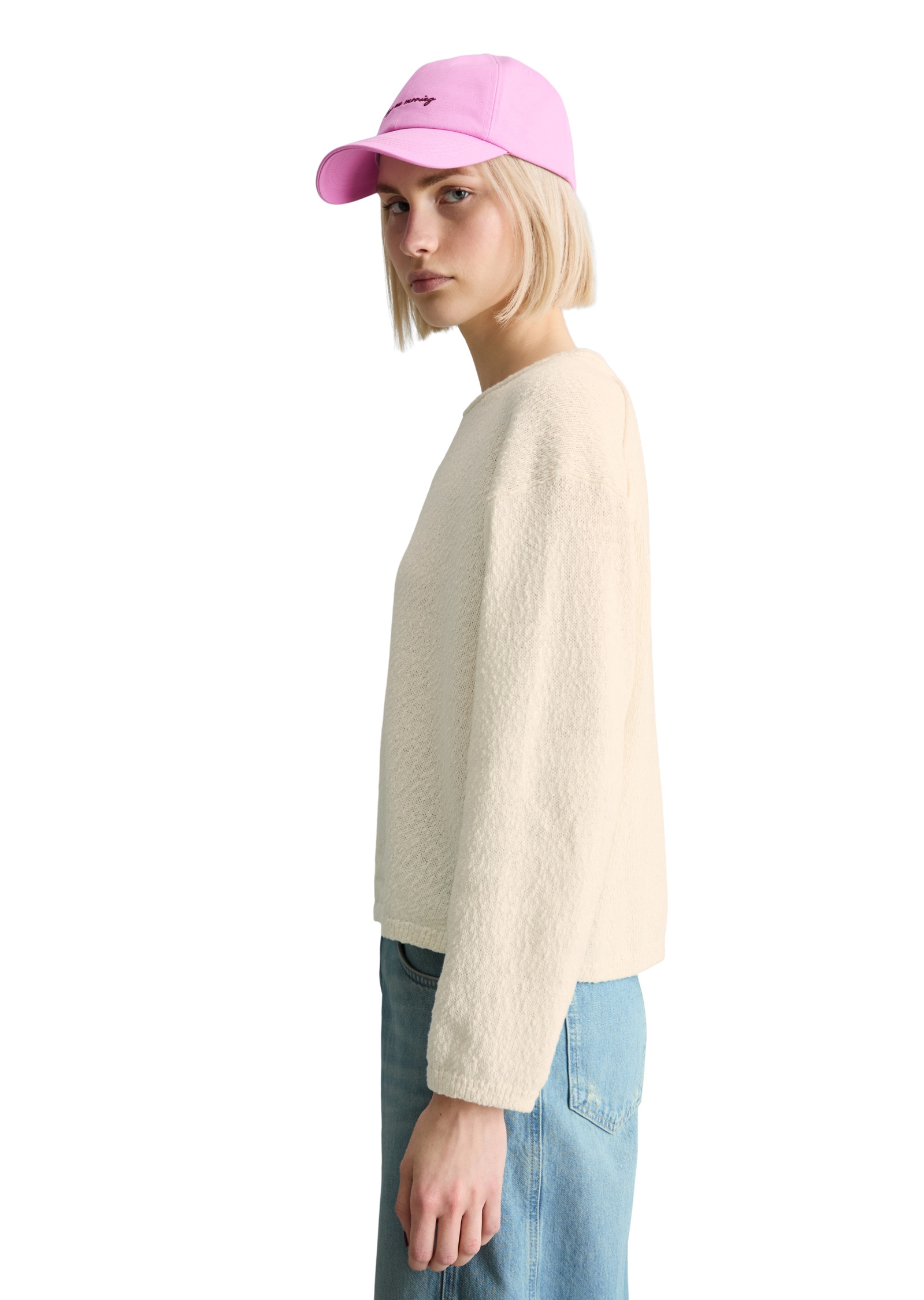 Marc O'Polo DENIM Strickpullover »aus Cotton Slub Garn«