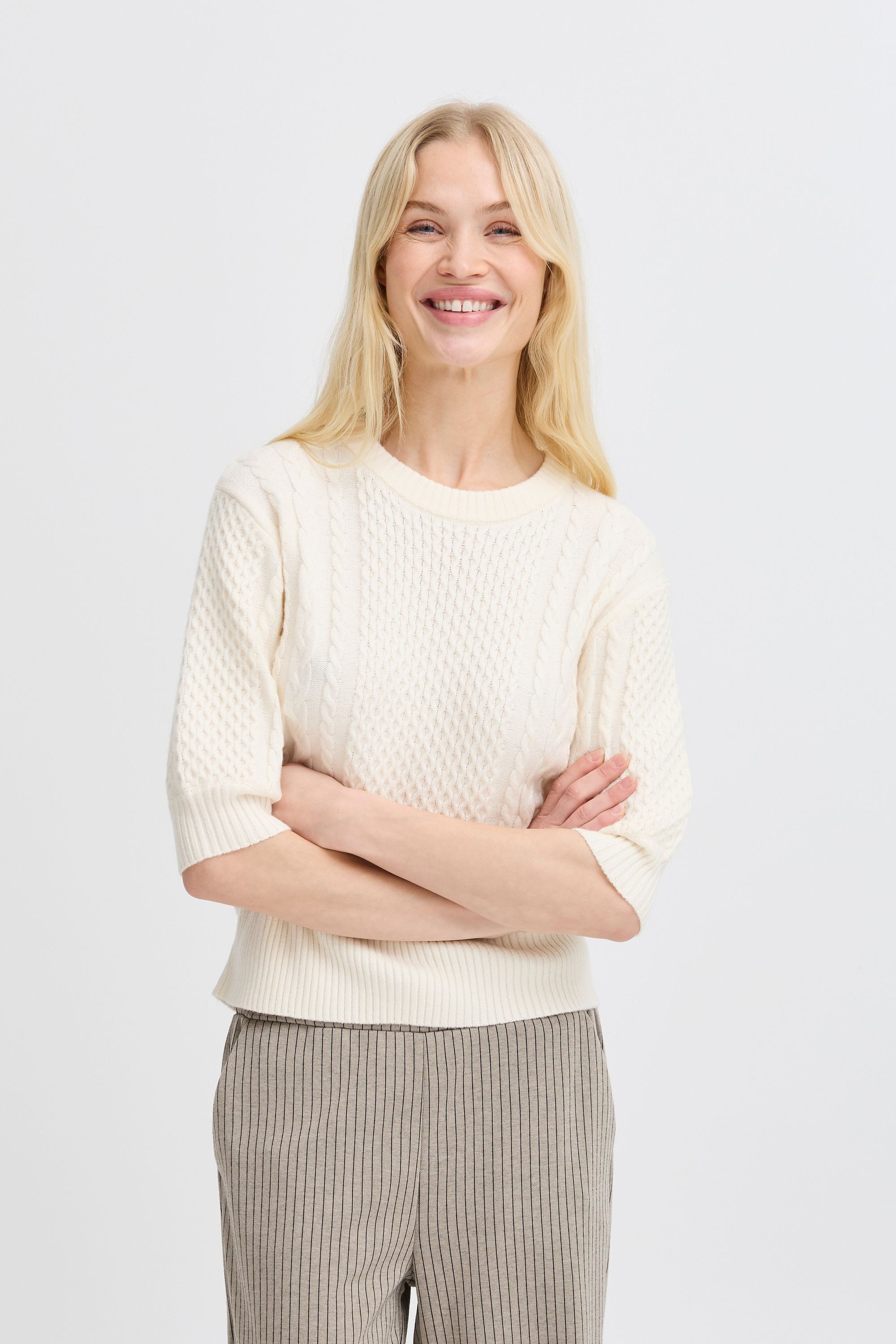 b.young Strickpullover »Strickpullover BYNIBE SS JUMPER -«
