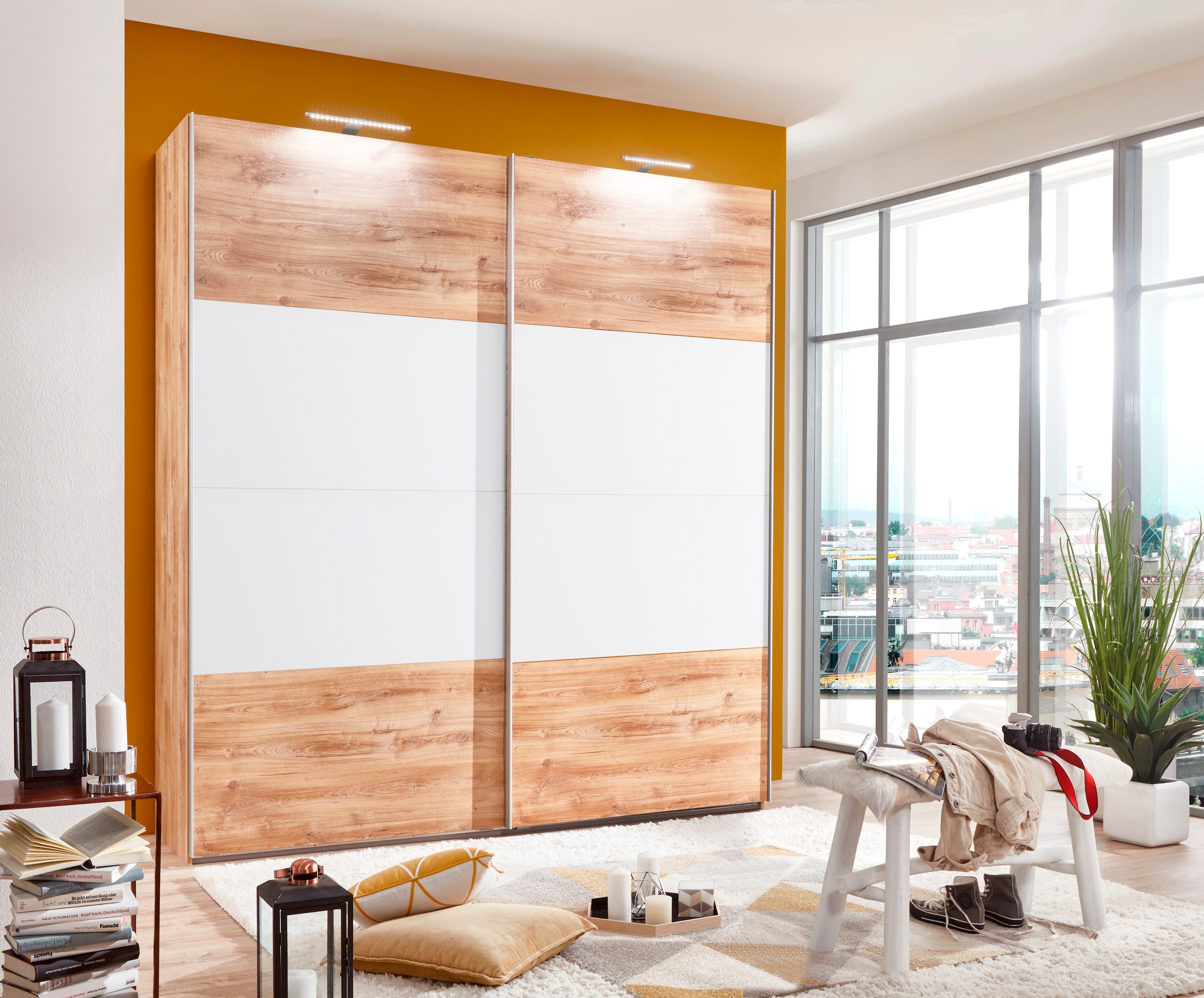 Wimex Schwebetürenschrank »Easy«, mit Teilglas