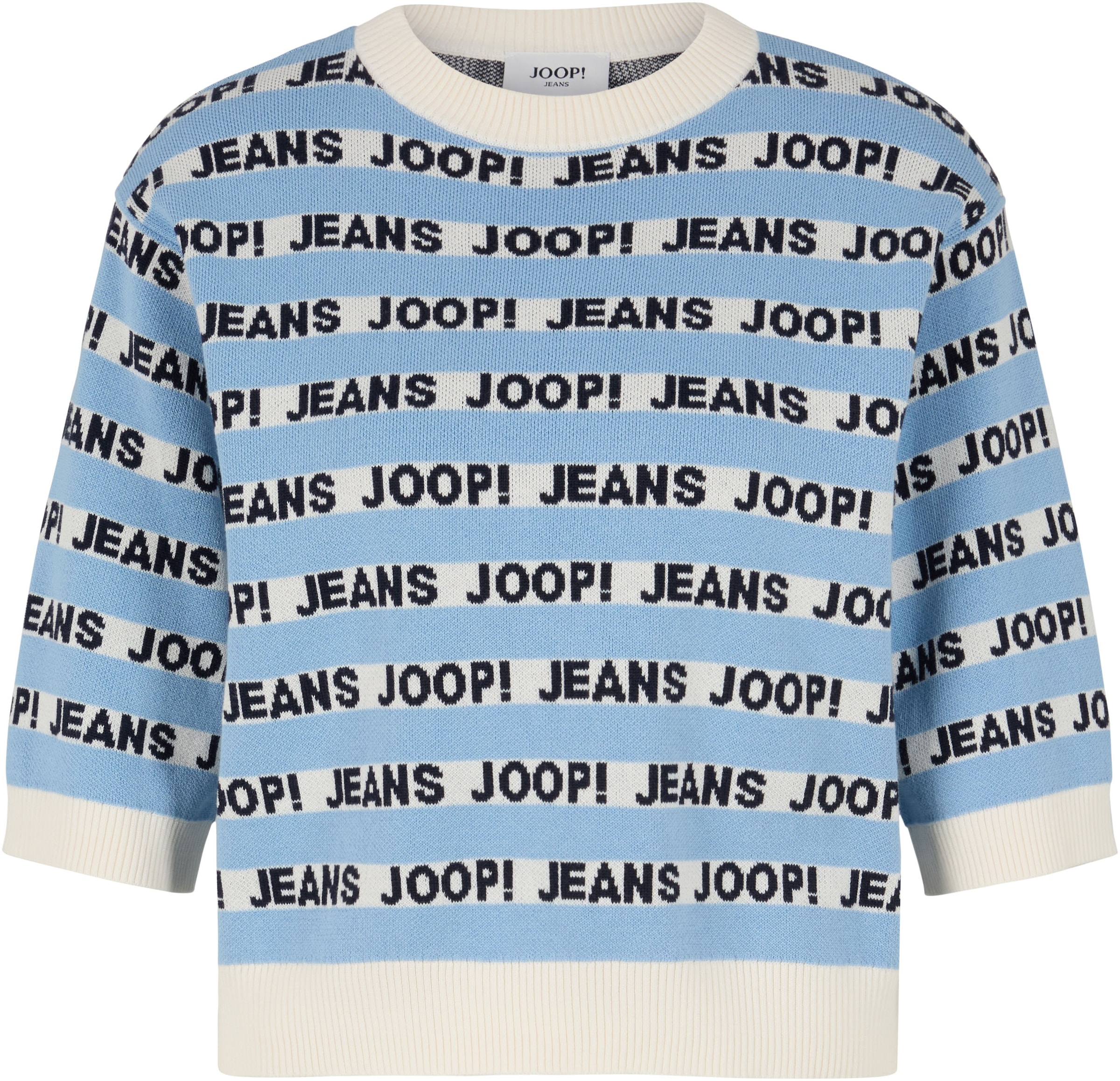 Joop Jeans Strickpullover "Kolinda", mit All-Over-Print günstig online kaufen