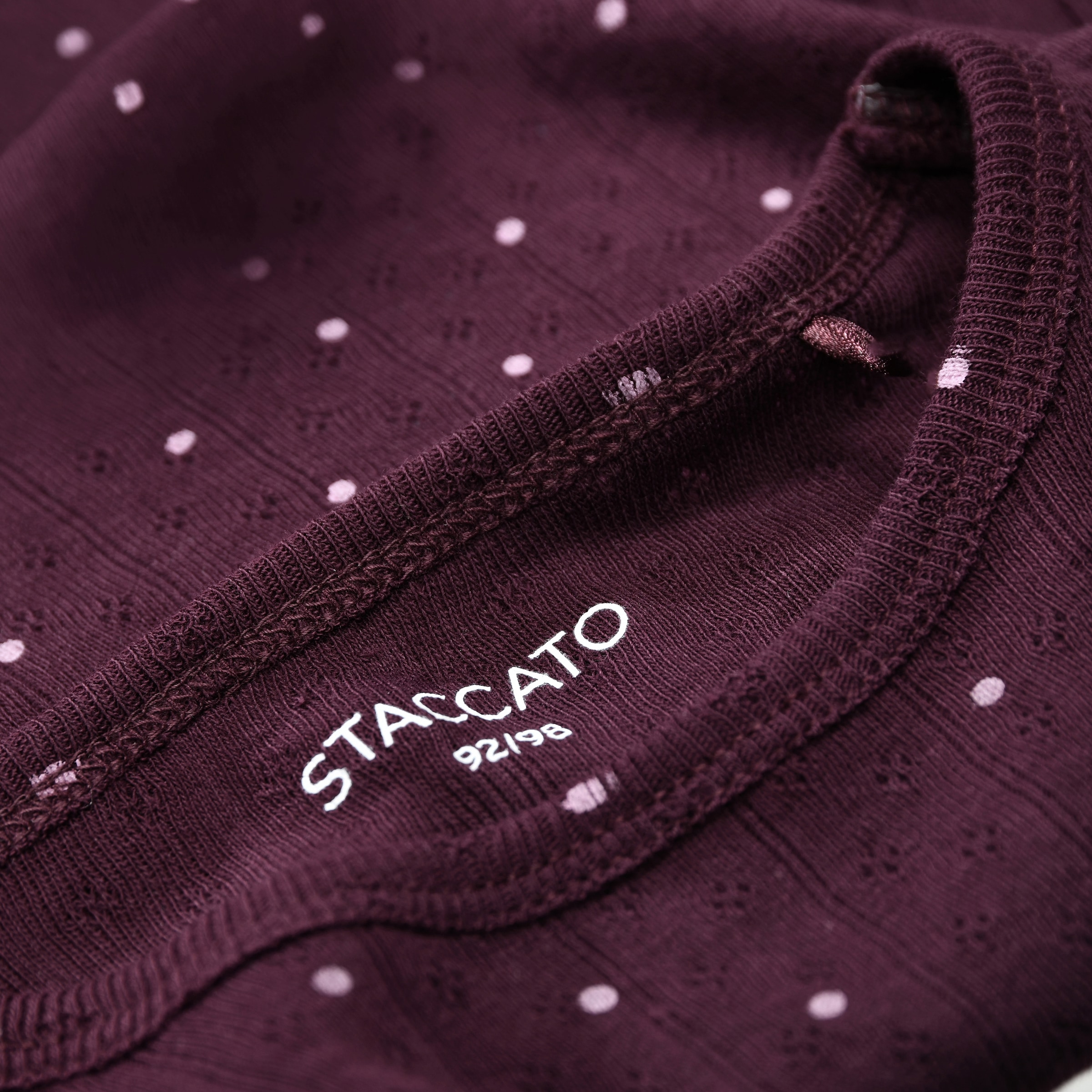 STACCATO Langarmshirt Packung, 3 Baumwolle mit Elasthan, gemustert, mit Prints