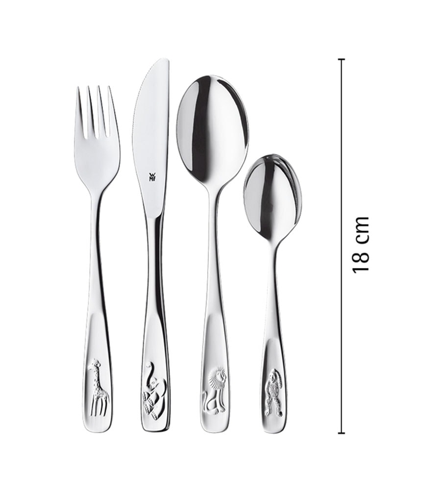 WMF Kinderbesteck »Tiere« Kindermesser mit leichtem Wellenschliff