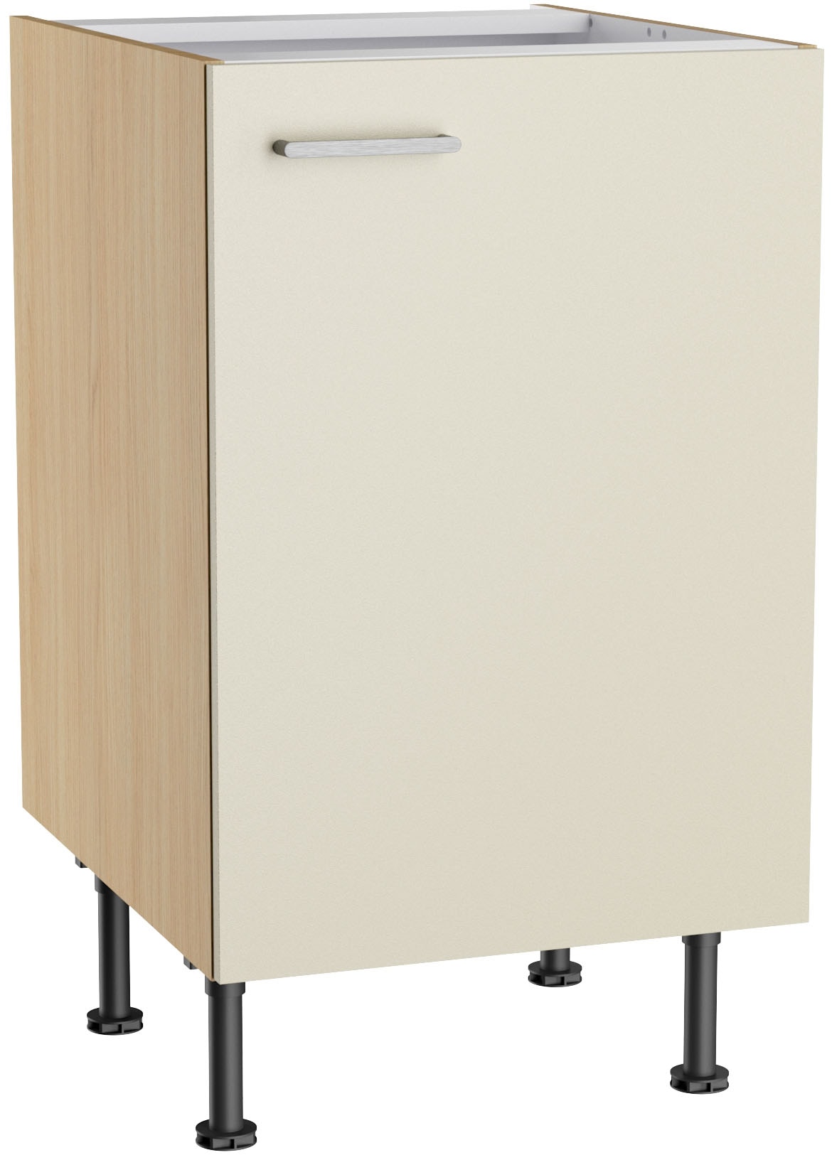 KOCHSTATION Unterschrank "KS-Lucy" Breite 50 cm, mit 1 Tür, 1 Einlegeboden, Soft-Close, verstellbare Füße