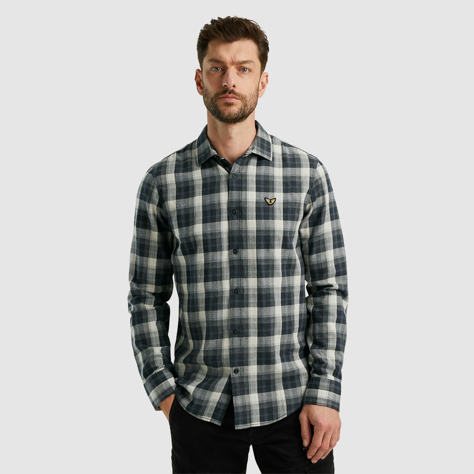 PME LEGEND Karohemd »Long Sleeve Shirt Twill Yarndyed Check«, mit Karomuster