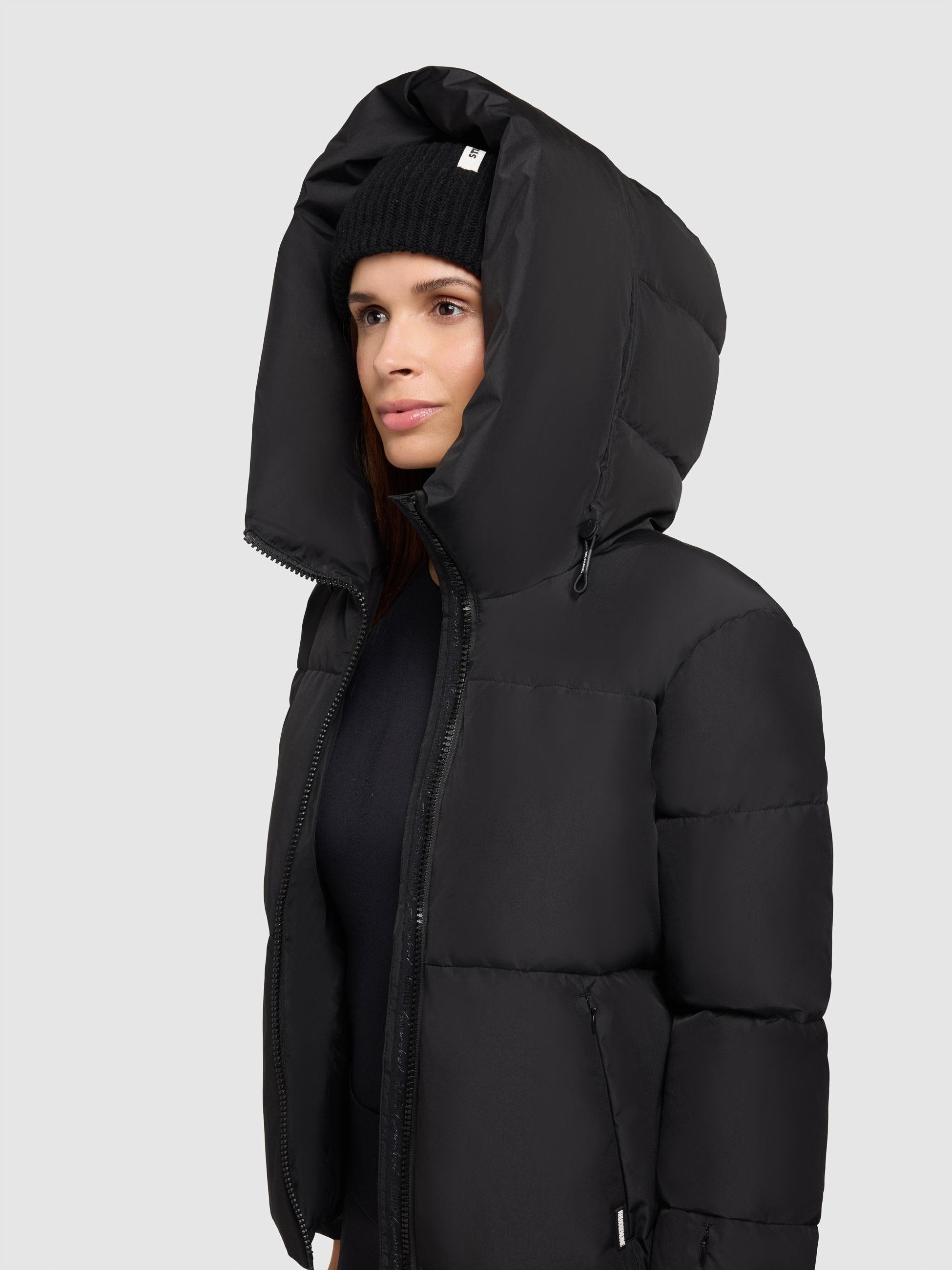 khujo Outdoorjacke »Audrey Matt«, mit Kapuze, Warme Winterjacke mit verstellbarer Kapuze