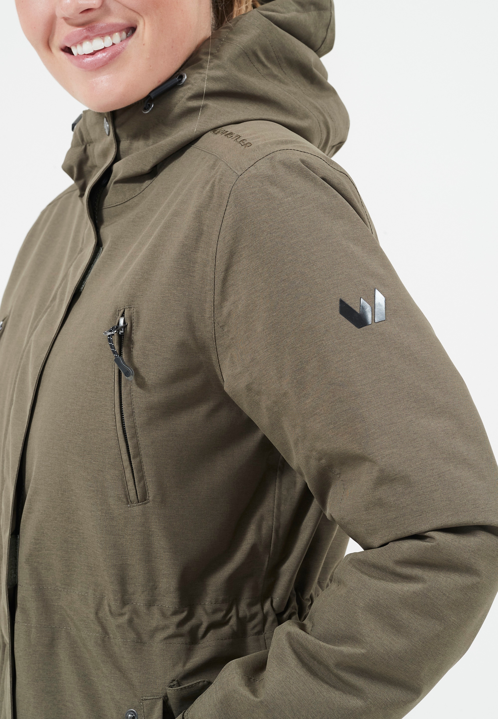 WHISTLER Parka »Basta W Long W-PRO 10000«, mit wasser- und winddichter Membran