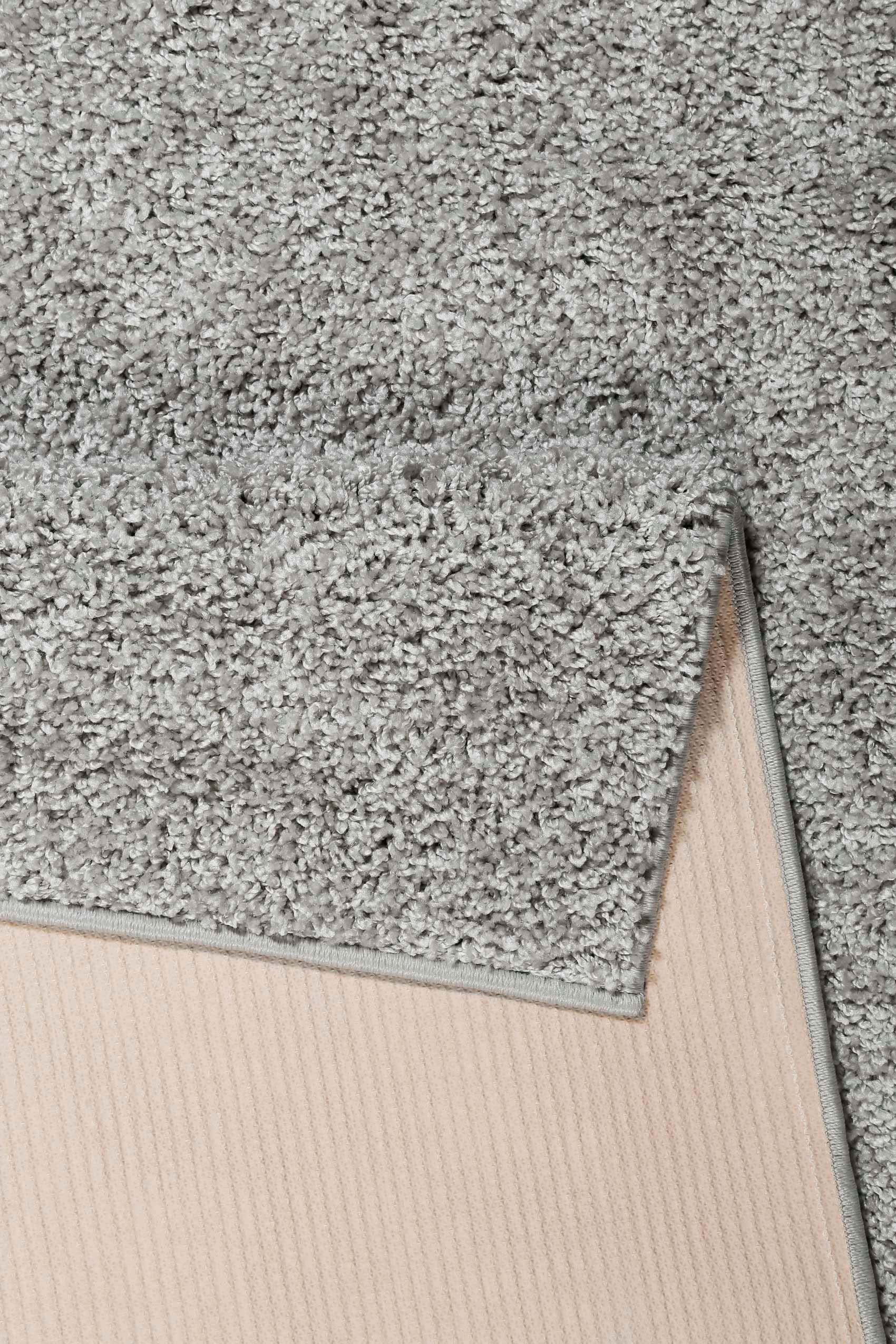 Esprit Hochflor-Teppich »Whisper Shag ESP-9977«, rechteckig, 30 mm Höhe, Läufer, uni, waschbar, mit Antirutschbeschichtung, Wohnzimmer