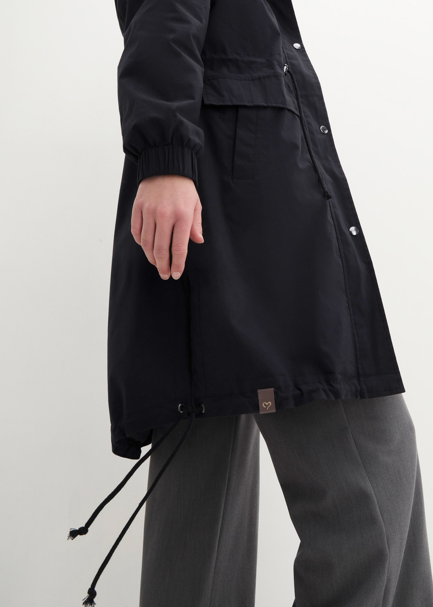bonprix Langjacke in Trench-Optik, mit Kapuze und vielen tollen Details