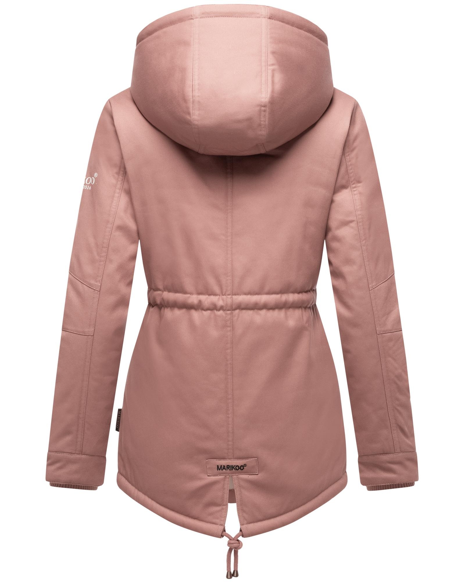 Marikoo Winterjacke »Manolya«, mit Kapuze, stylischer Kurzmantel mit weichem Teddyfell-Futter