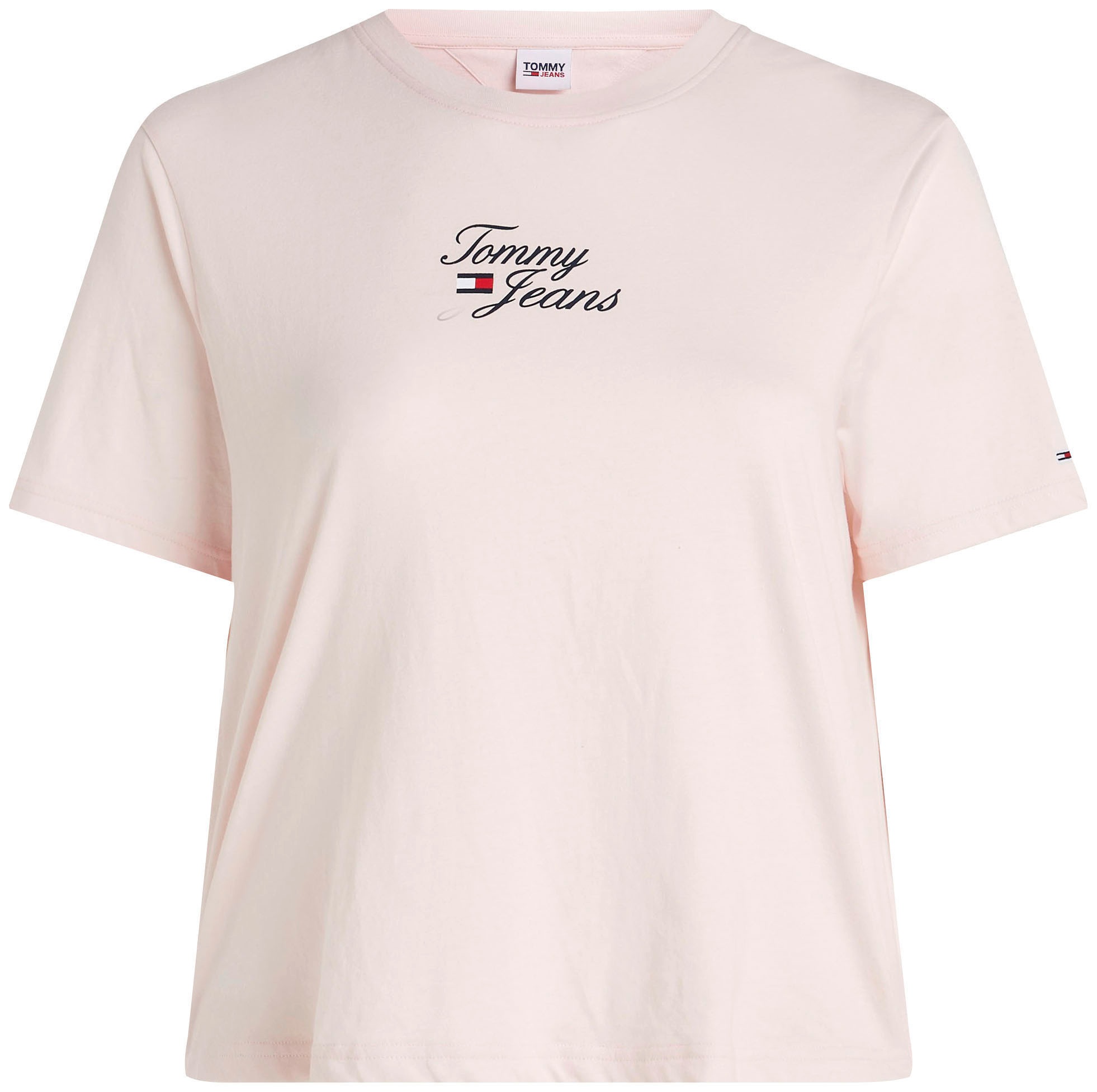 REG Jeans Tommy T-Shirt PLUS Curve SS«, »TJW ESSENTIAL 1 CURVE,mit online CRV Tommy LOGO | SIZE Schriftzug Jeans BAUR kaufen