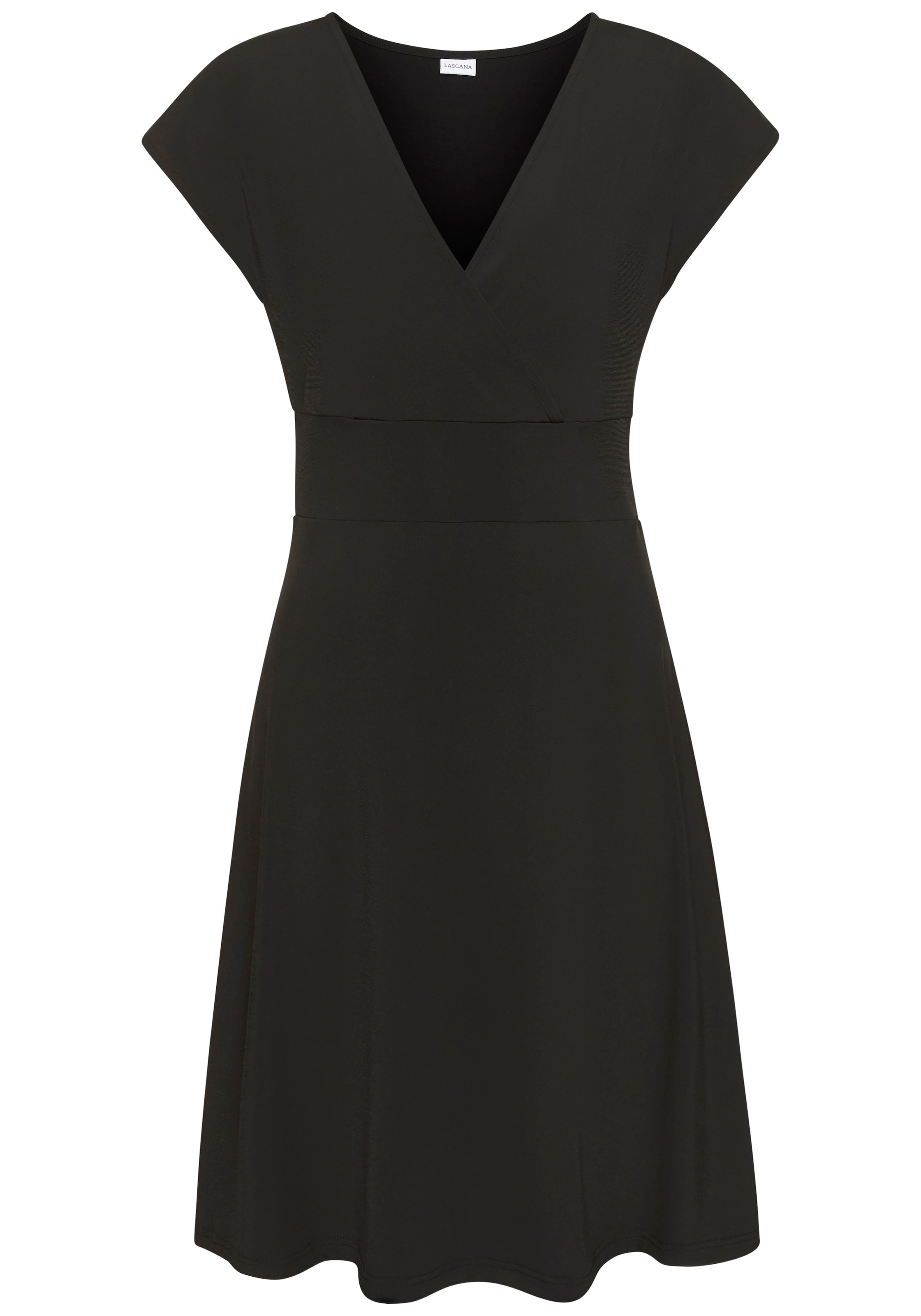 LASCANA Midikleid, aus bügelfreier Ware, elegantes Sommerkleid aus Jersey, Strandkleid