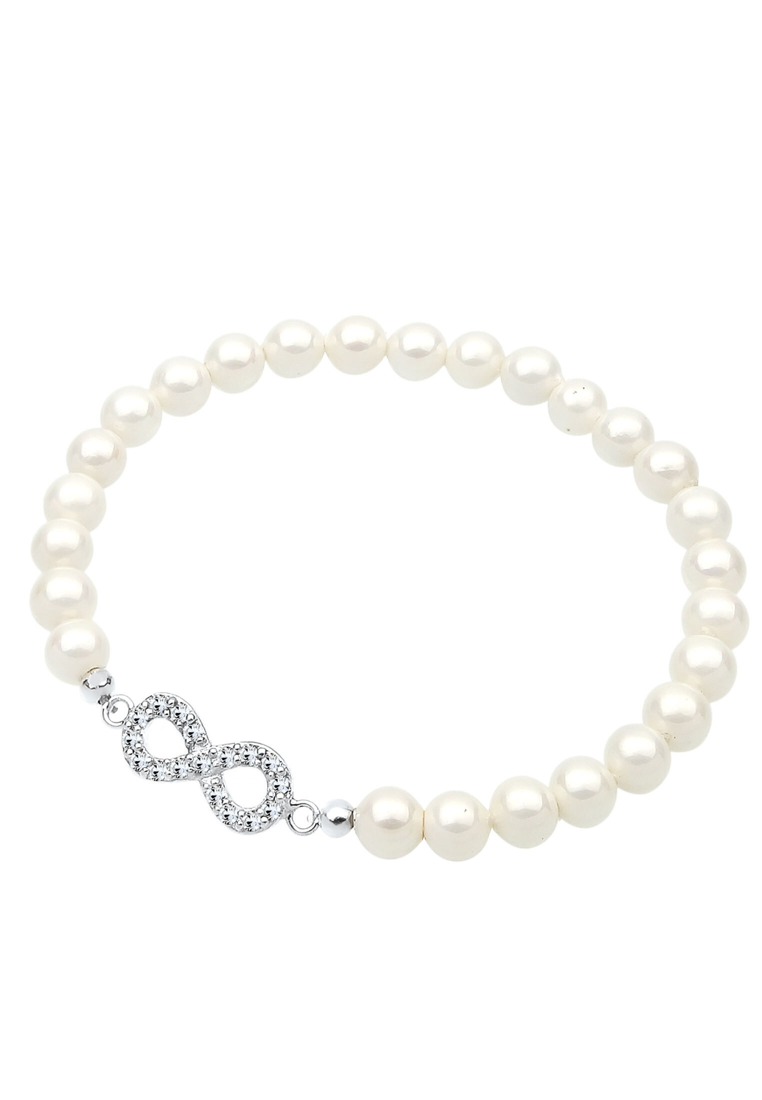 Elli Perlenarmband »mit Perlen und Kristalle« Infinity aus