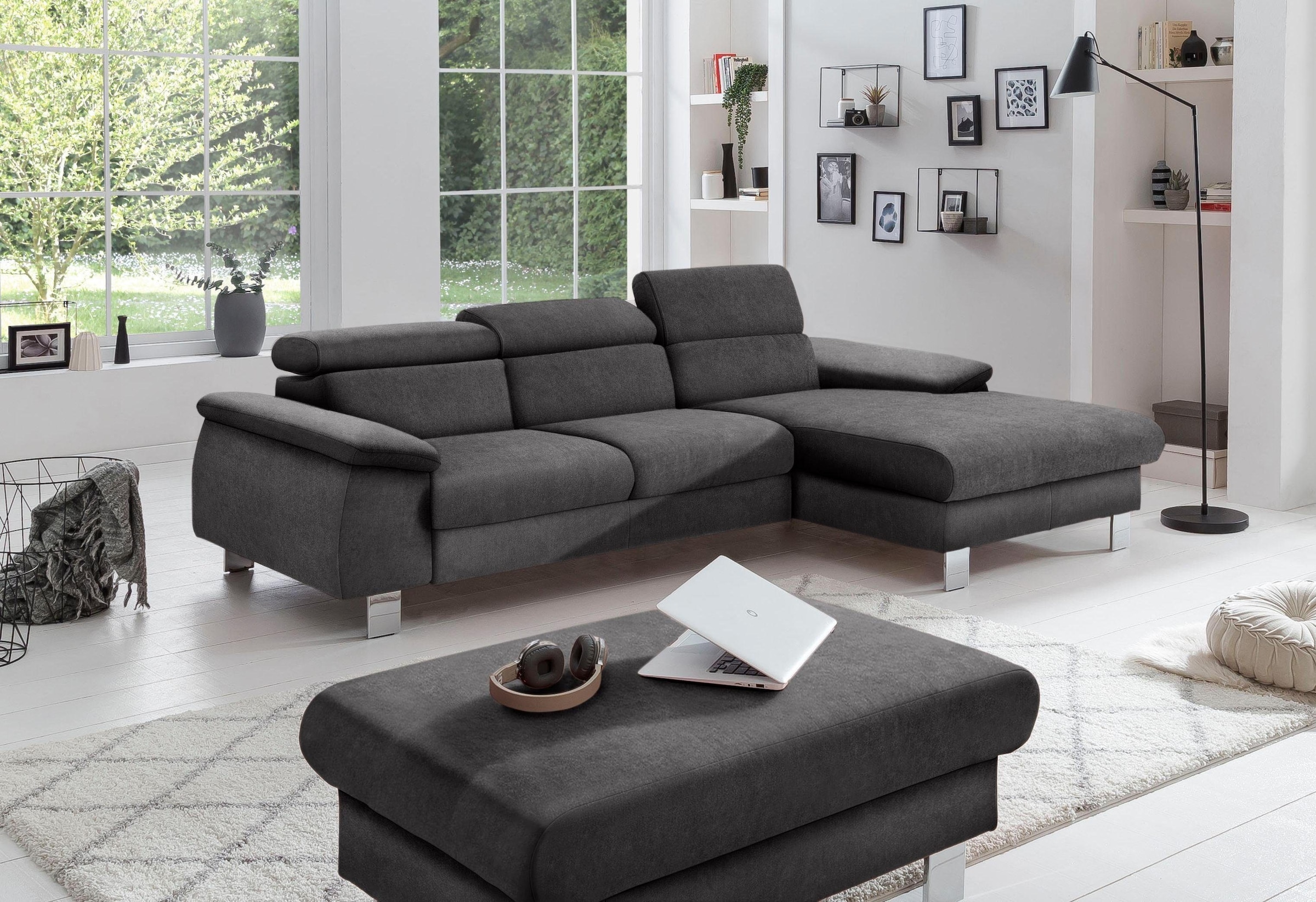 COTTA Polstergarnitur "Komaris L-Form", (Set), Set bestehend aus: Ecksofa m günstig online kaufen