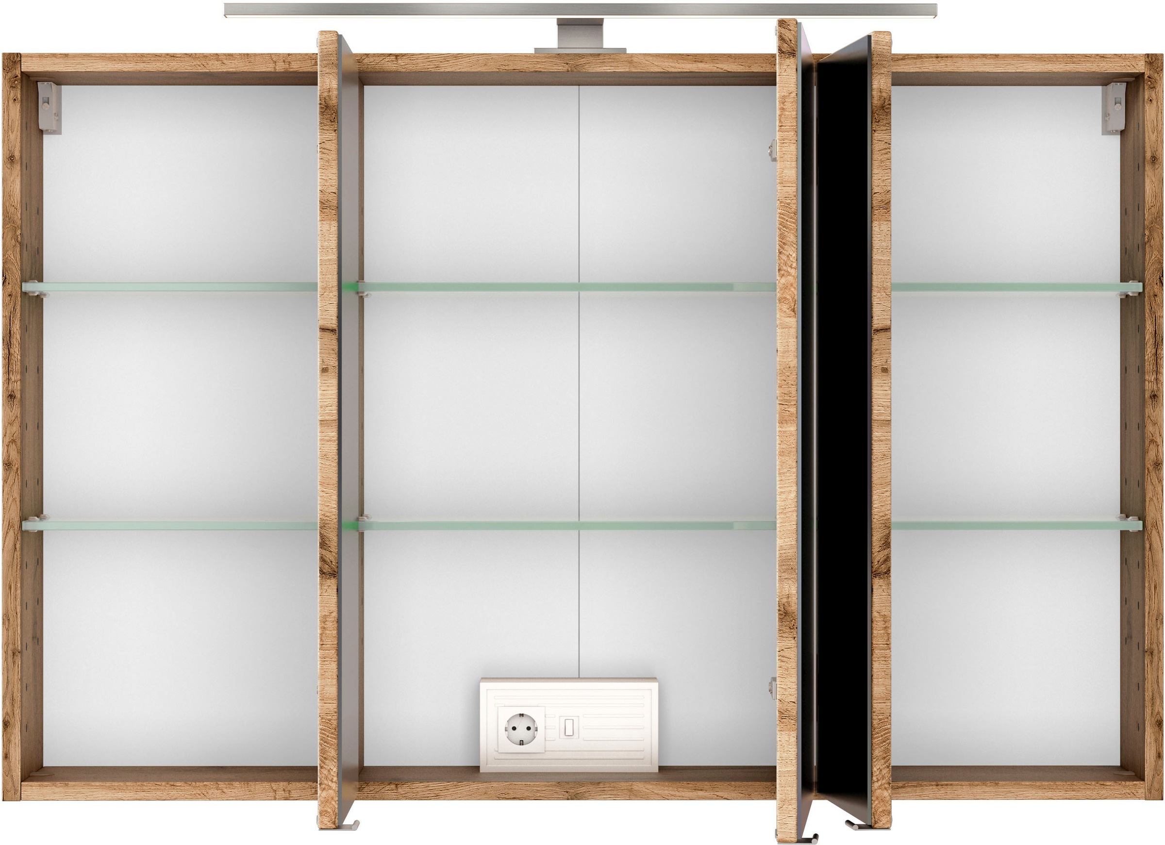 Thumbnail - welltime Spiegelschrank "Livorno" Inklusive LED-Beleuchtung