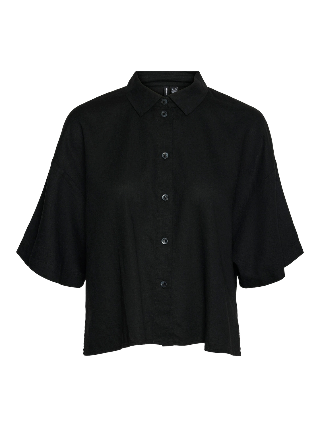Vero Moda Hemdbluse »VMLINN LINEN 2/4 SHORT SHIRT WVN NOOS«