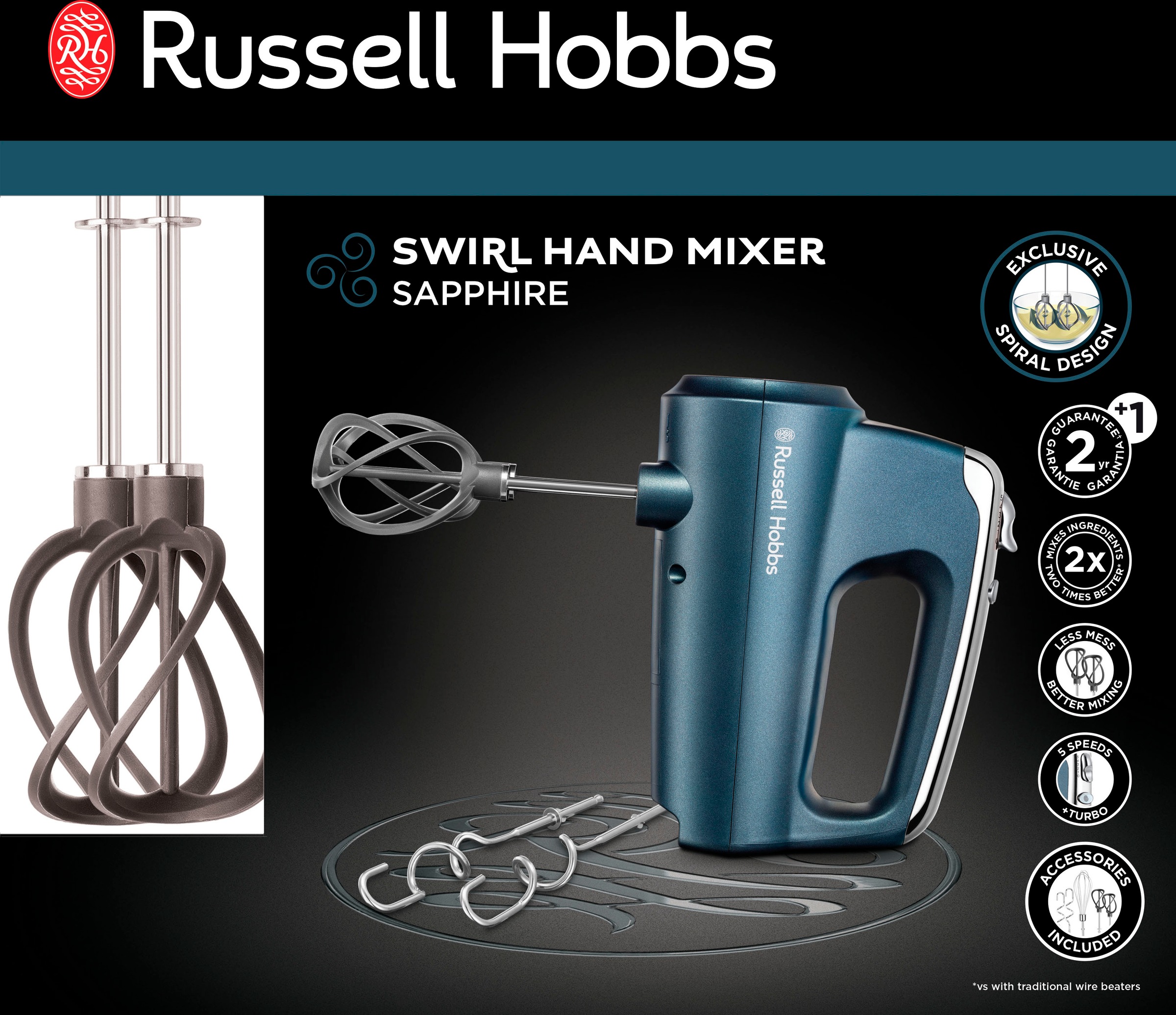 RUSSELL HOBBS Handmixer »SWIRL 25893-56«, 350 W