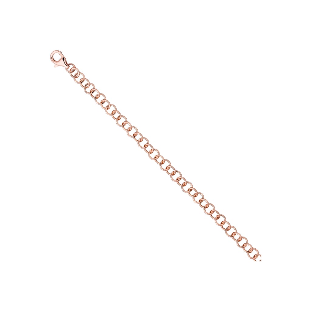 JOBO Armband 925 Silber roségold vergoldet 19 cm
