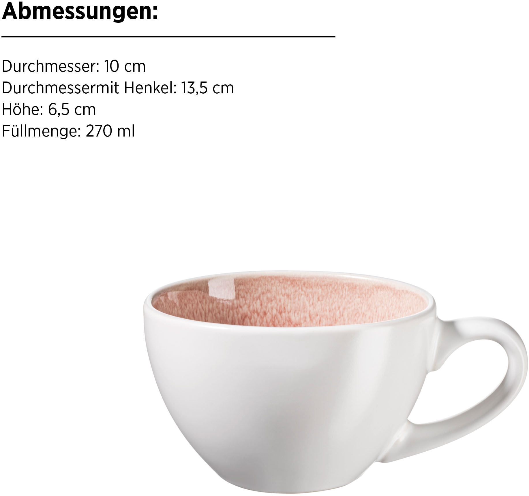 MÄSER Tasse »FROZEN, Tassen-Set, Steinzeug«