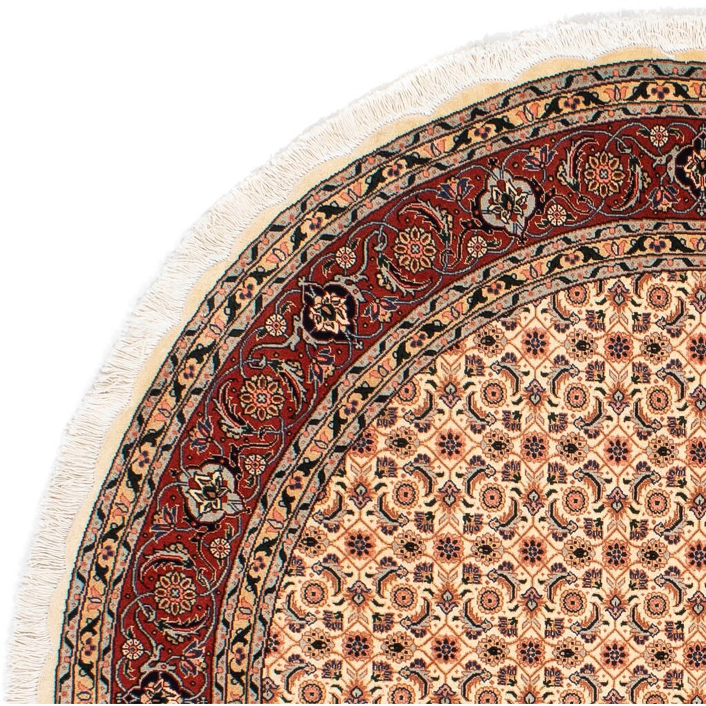 morgenland Orientteppich »Perser - Täbriz - Royal rund - 150 x 150 cm - hellbraun«, rund