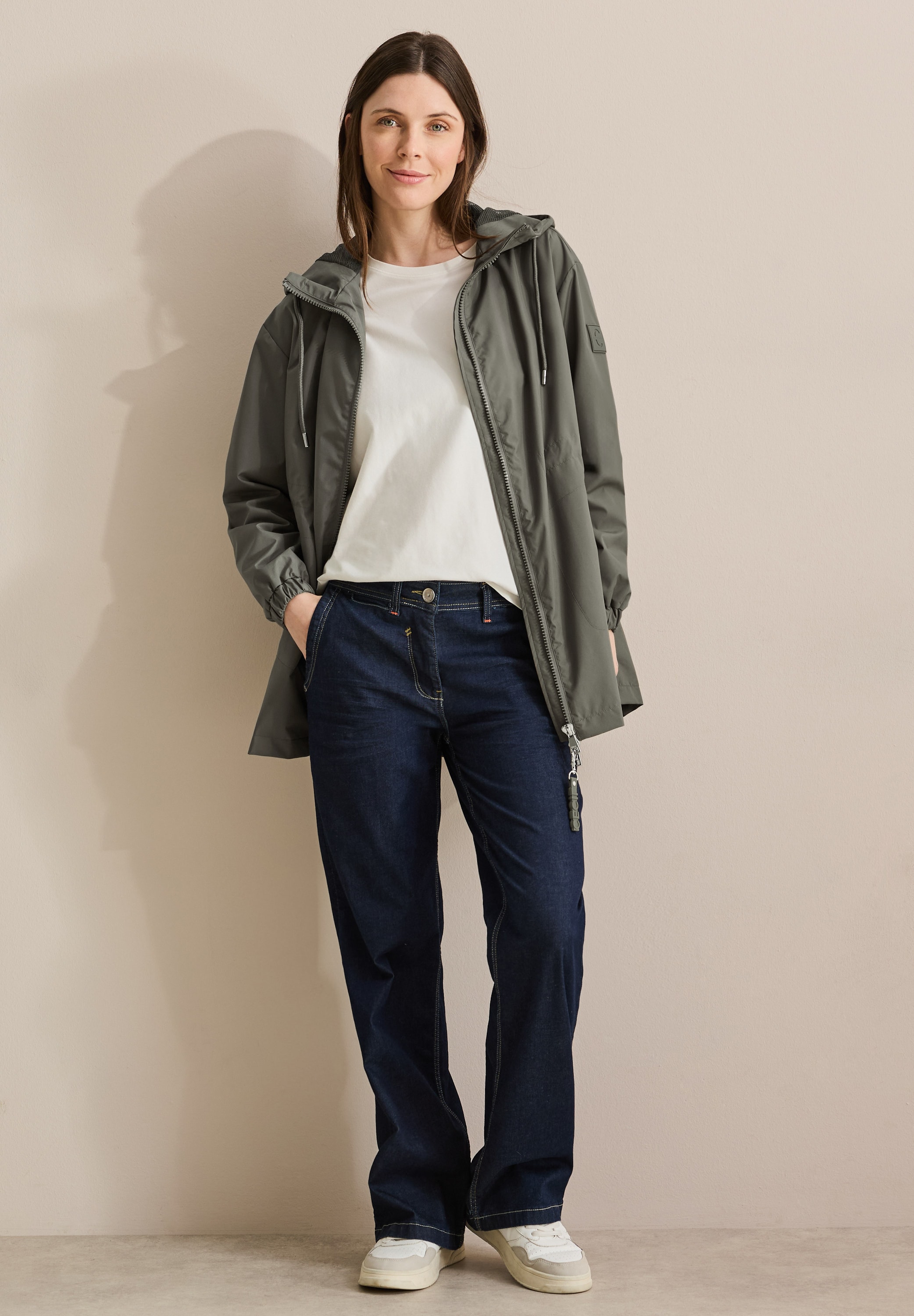 Cecil Outdoorjacke, mit Kapuze, mit Kapuze mit Tunnelzugband