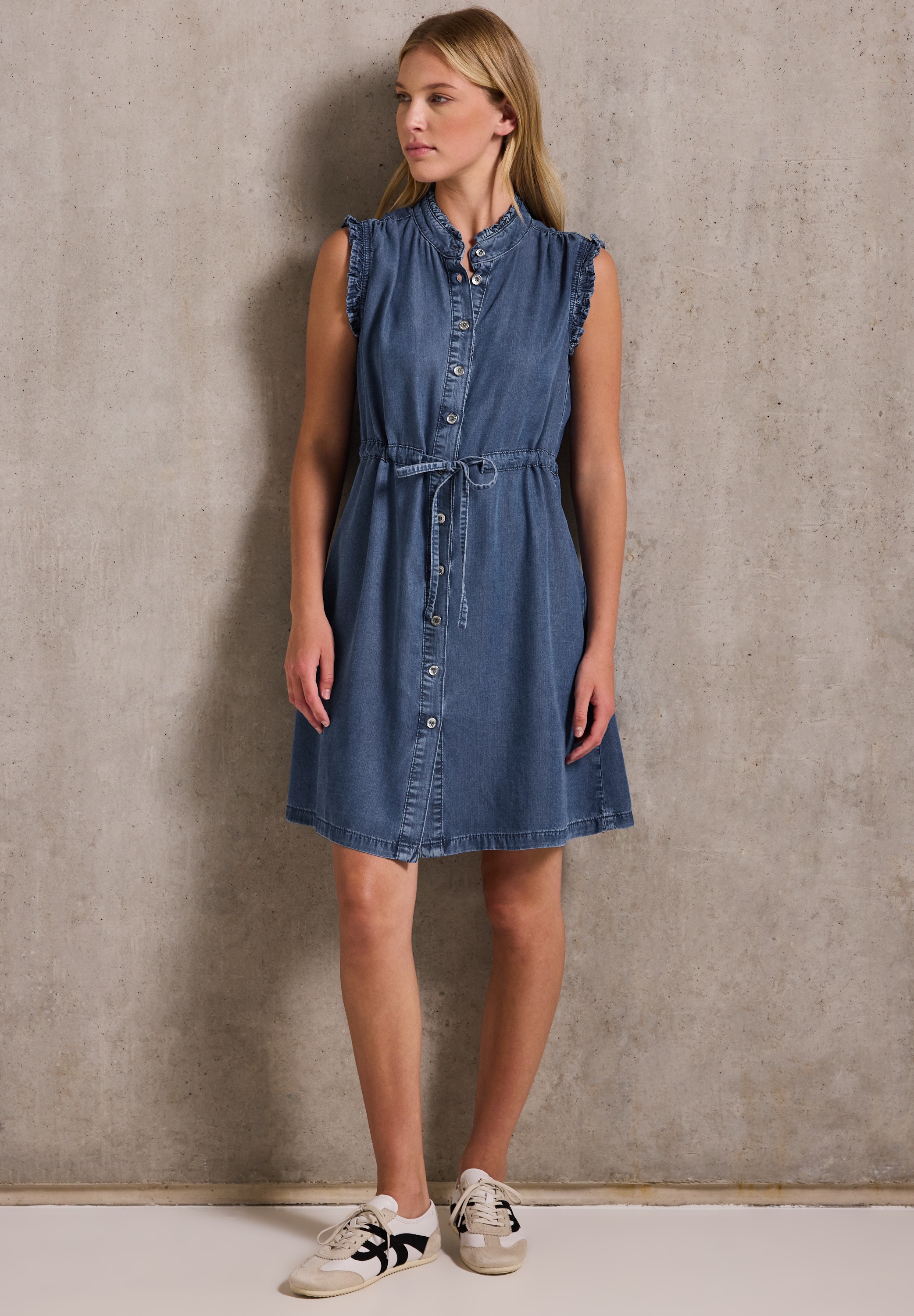 STREET ONE STUDIO Midikleid Ohne Taschen aus Lyocell