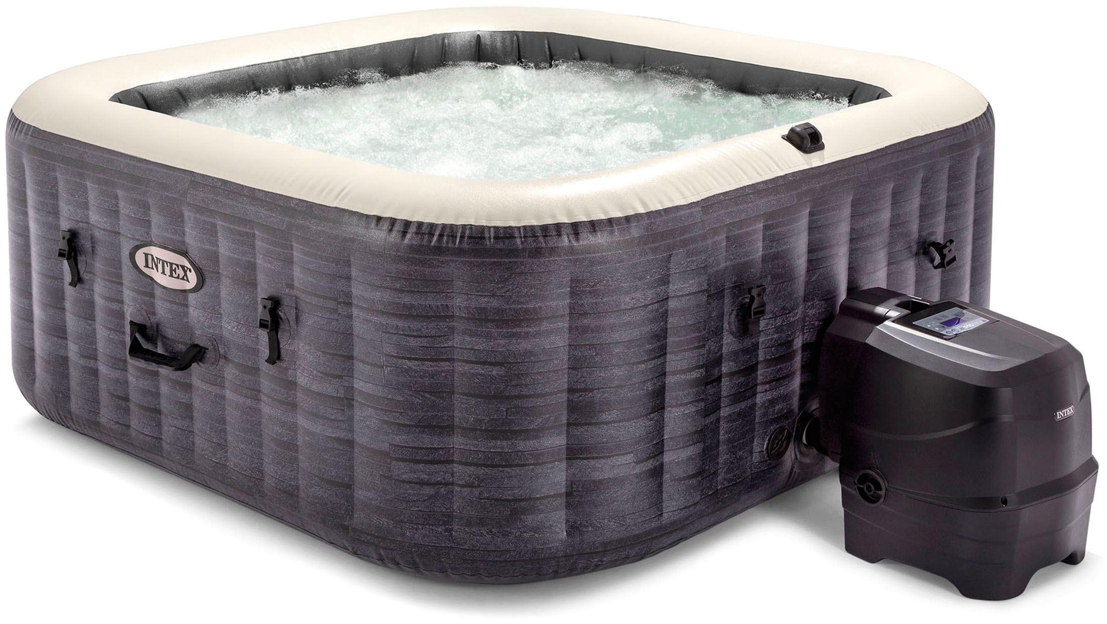 Thumbnail - Intex Whirlpool ""PureSpa Greystone Deluxe 4P"" grau, in verschiedenen Größen