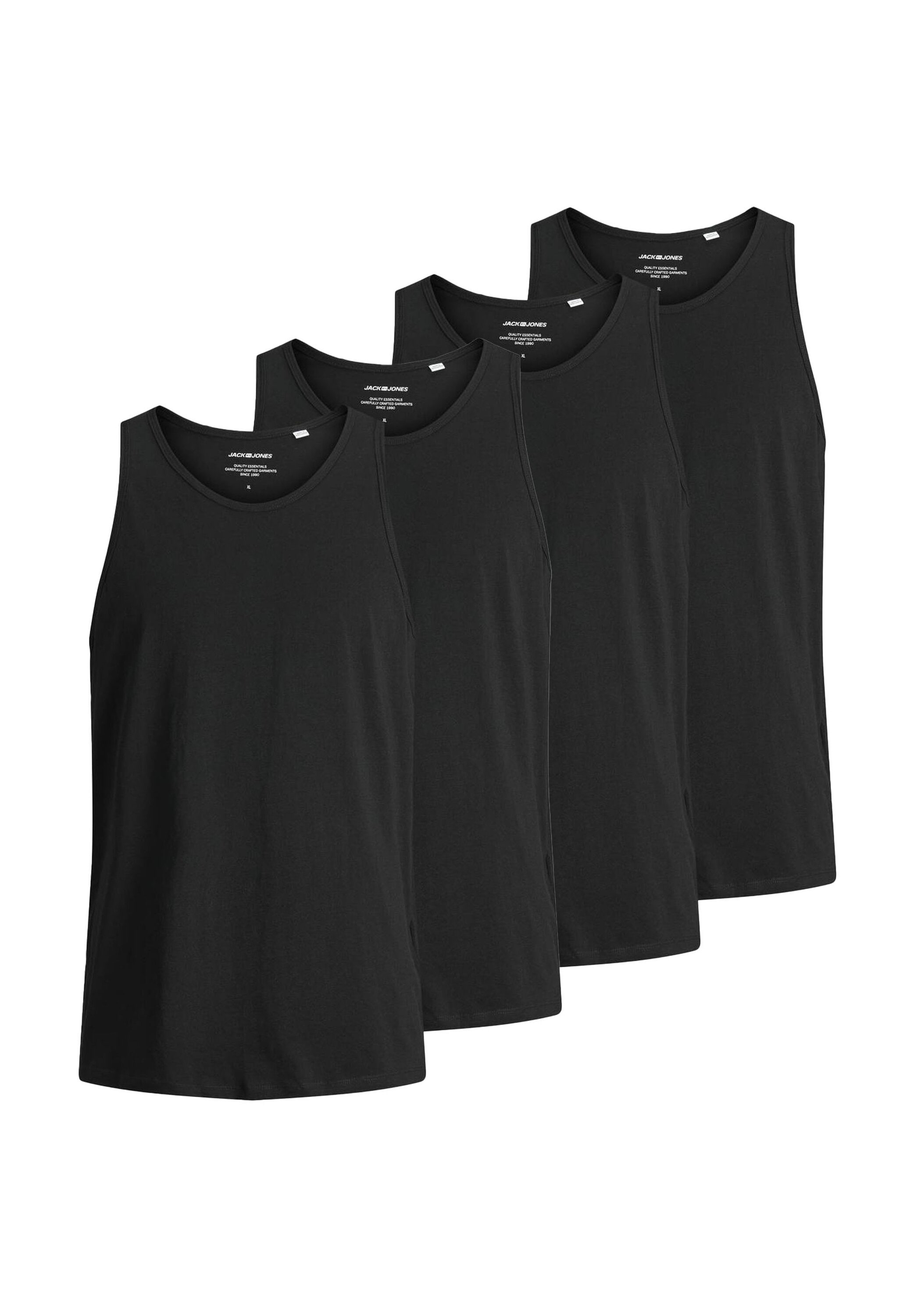 Jack & Jones Unterhemd "Unterhemd Jacbasic Tanktop 4PK 4er Pack"