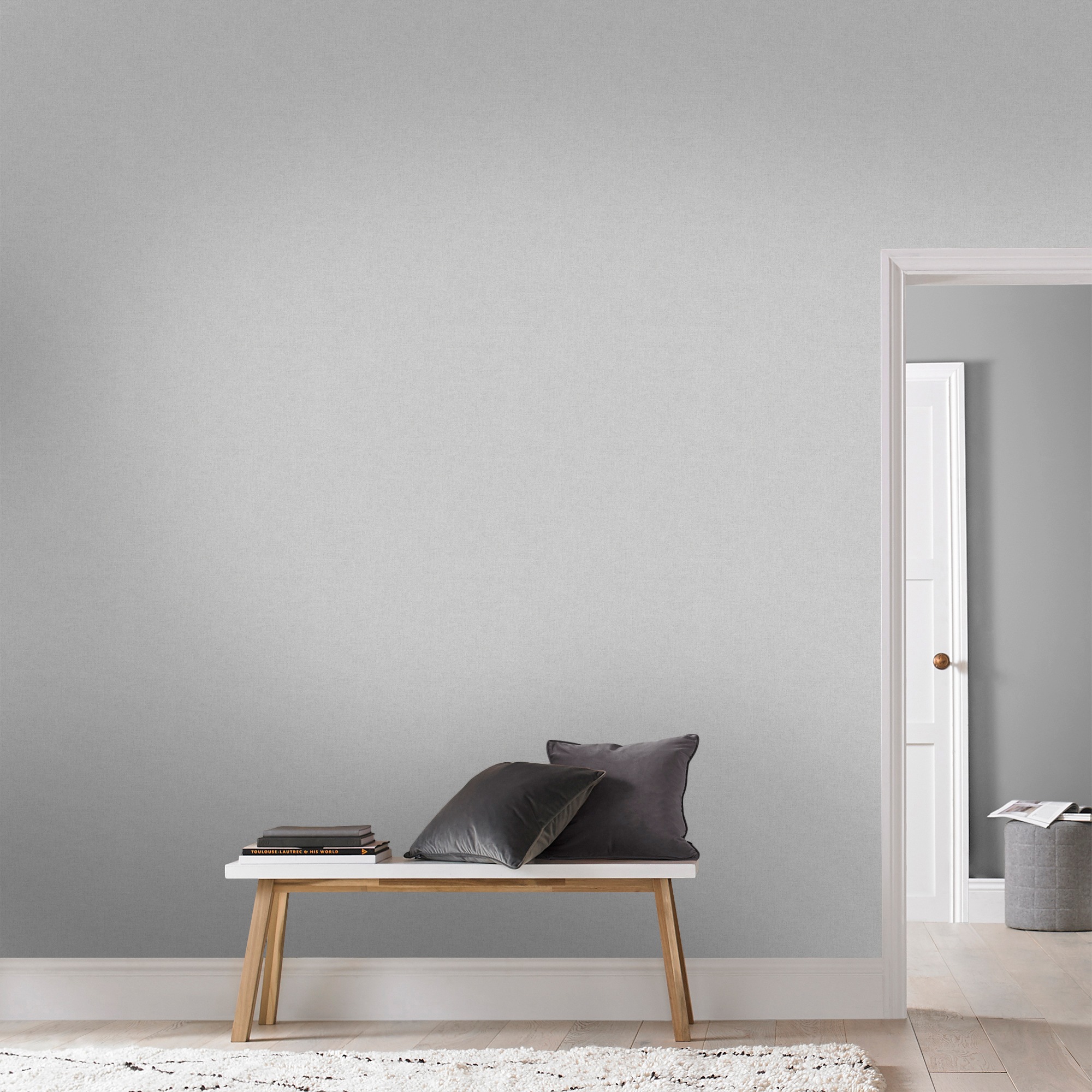 Superfresco Easy Vliestapete »Uni Linnen beton«, gemustert
