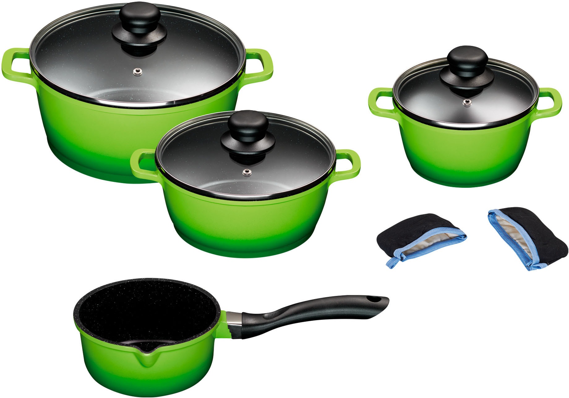 Topf-Set KING, grün, Töpfe, Induktion 6
