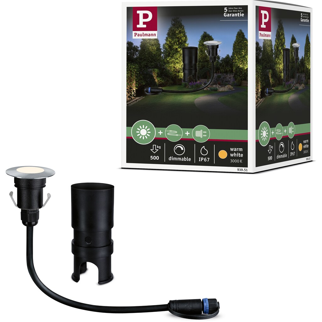 Paulmann LED Einbauleuchte »Plug & Shine«, 1 flammig-flammig, IP65 3000K 24V