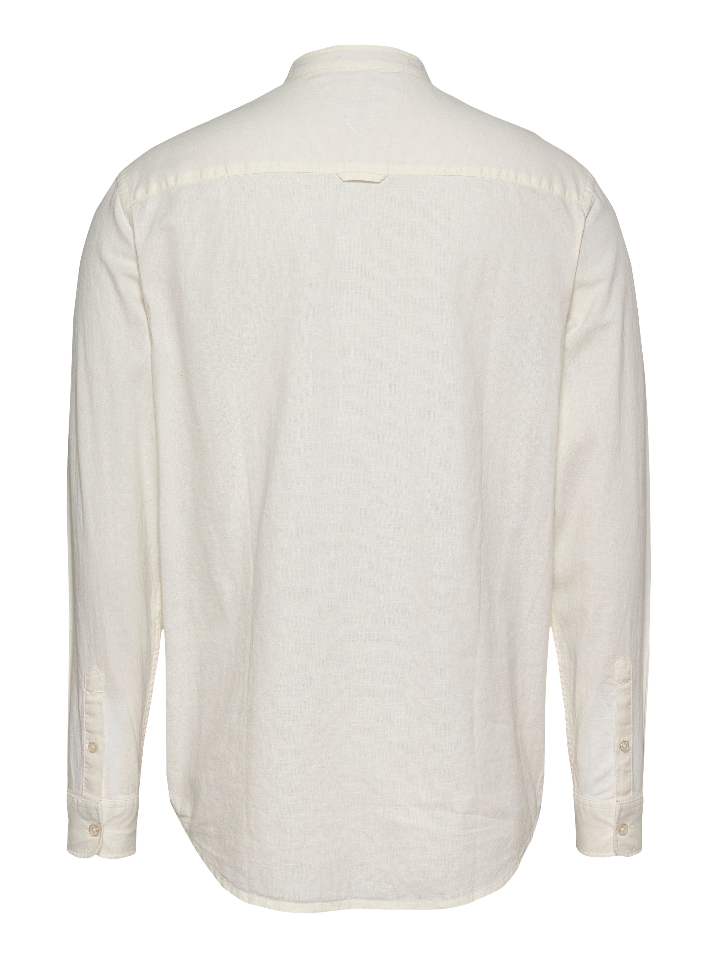 Tommy Jeans Langarmhemd »TJM LINEN MIX BAND COLLAR SHIRT«