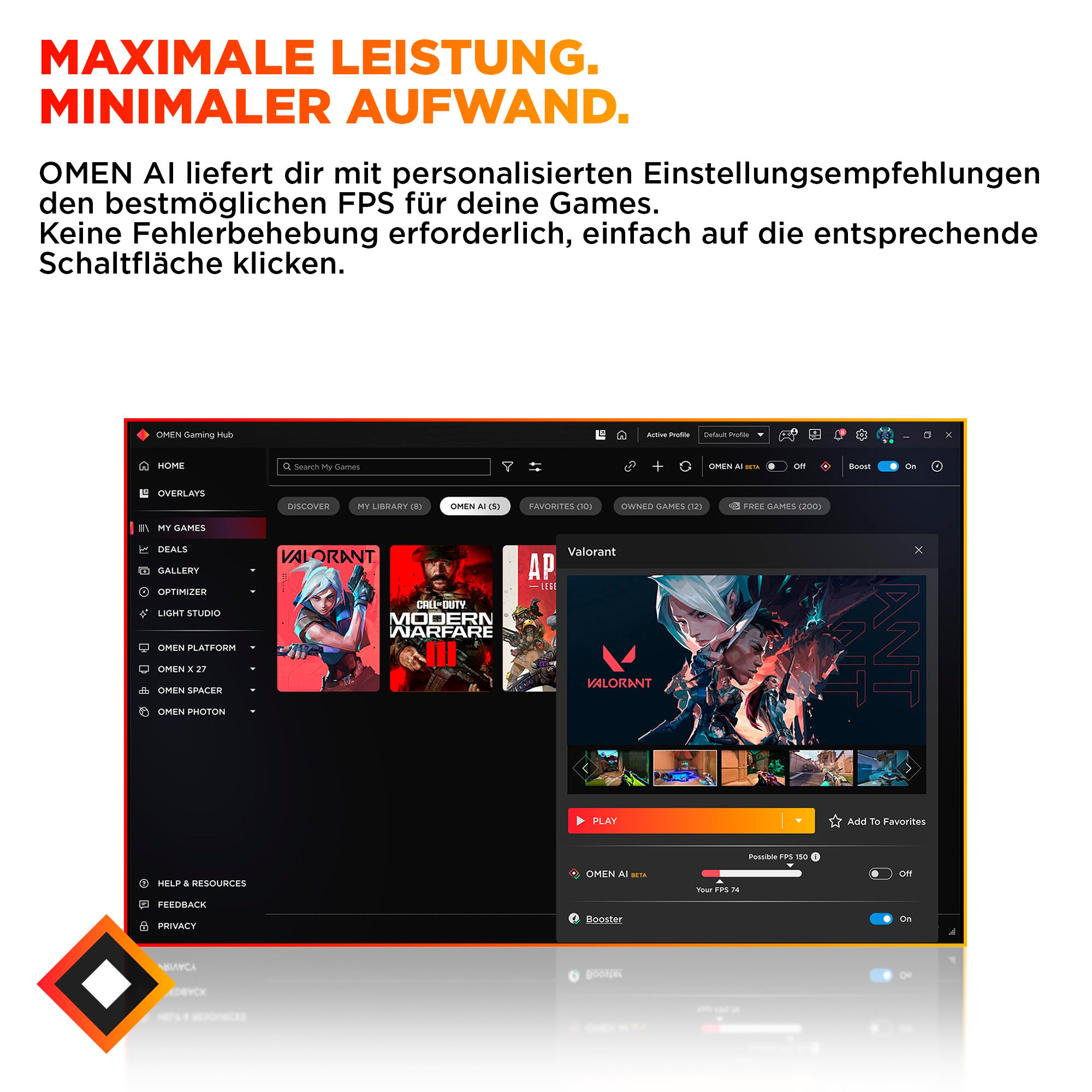 HP Gaming-PC »OMEN 16L TG03-0251ng«