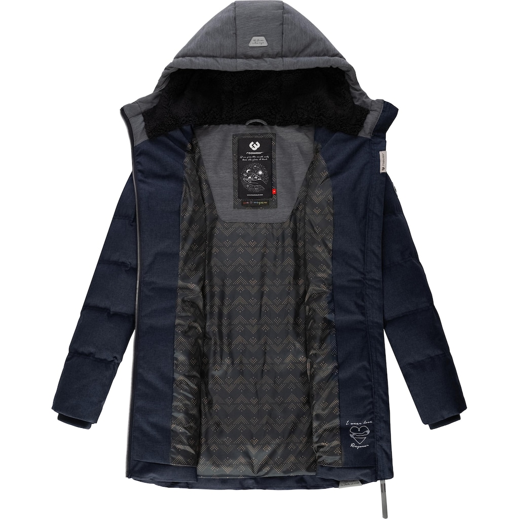 Ragwear Winterjacke »Ashani Block Intl.«, mit Kapuze