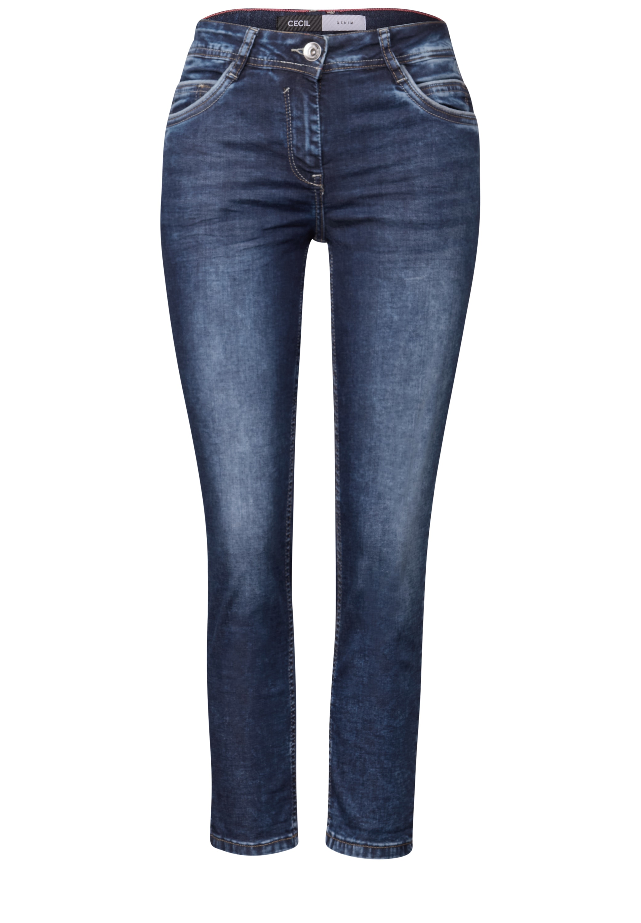 Cecil Comfort-fit-Jeans, Middle Waist