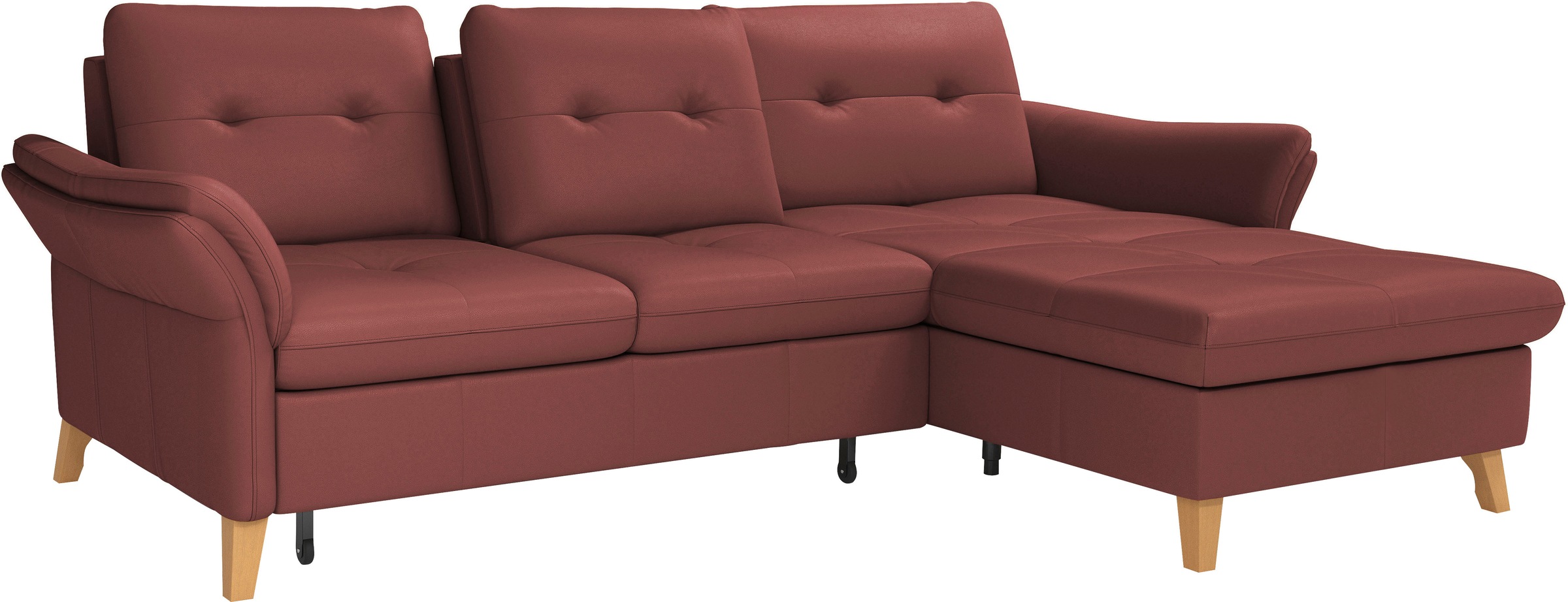 sit&more Ecksofa »Göteborg«, Sitztiefenverstellung und Federkern, wahlweise mit Bettfunktion