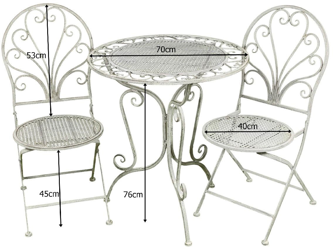 Ambiente Haus Stuhl und Tisch im Set, 3-teilig. | BAUR