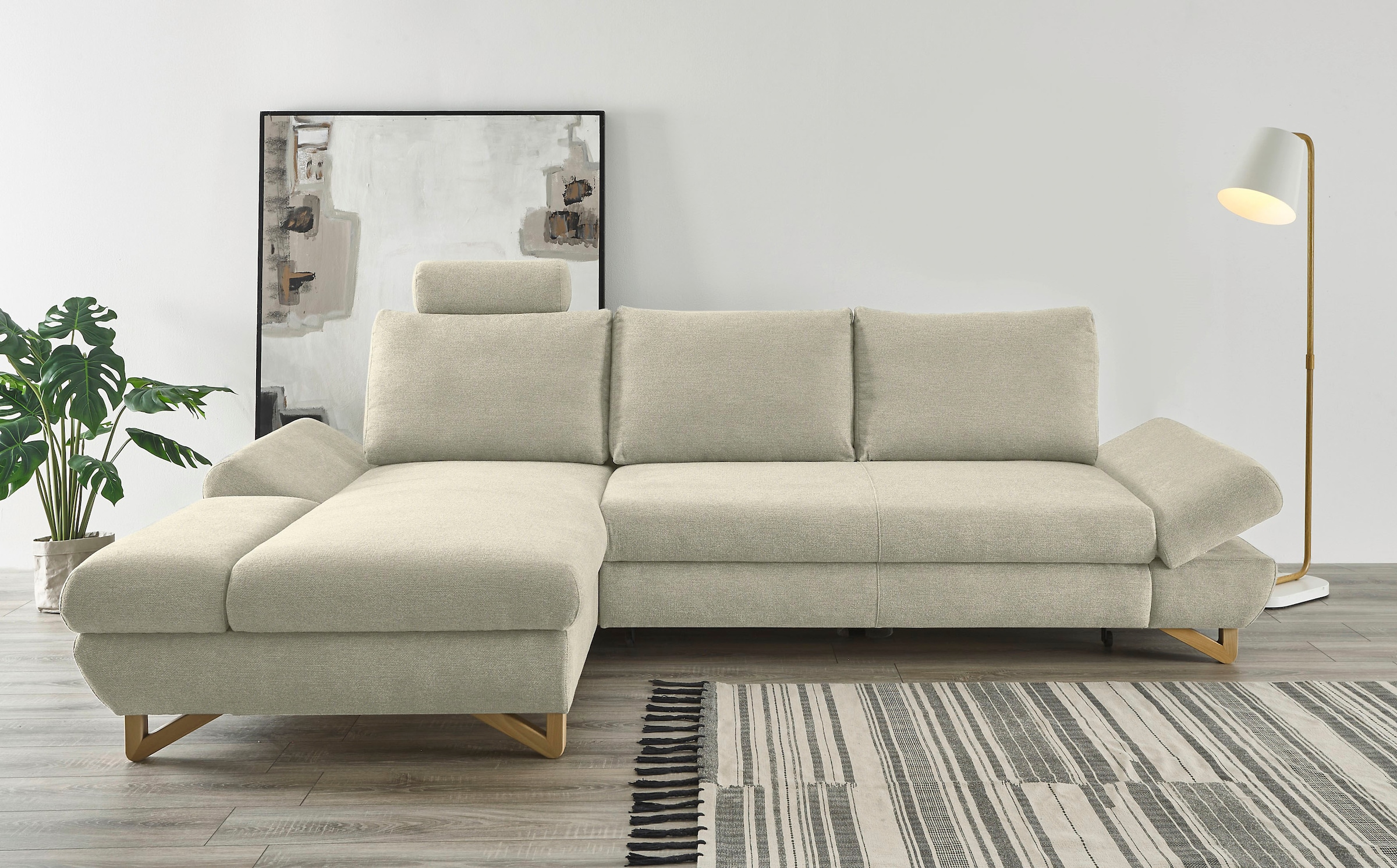 Home affaire Schlafsofa "City/Giron" komfortable Bettfunktion (Liegefläche günstig online kaufen