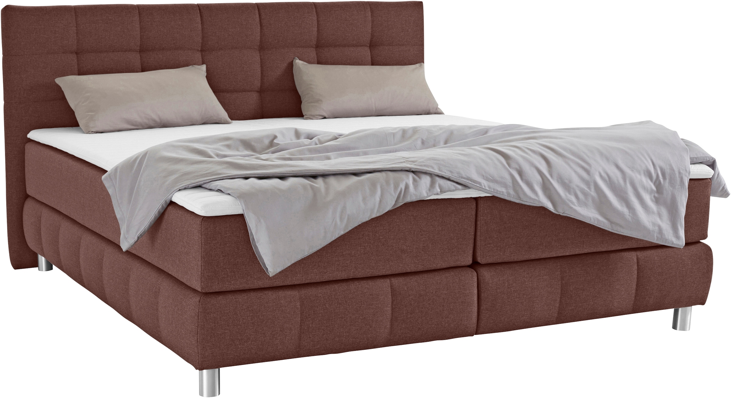 Home affaire Boxspringbett "Salo" incl. Topper, 6 Breiten, 2 Härtegrade, TF günstig online kaufen