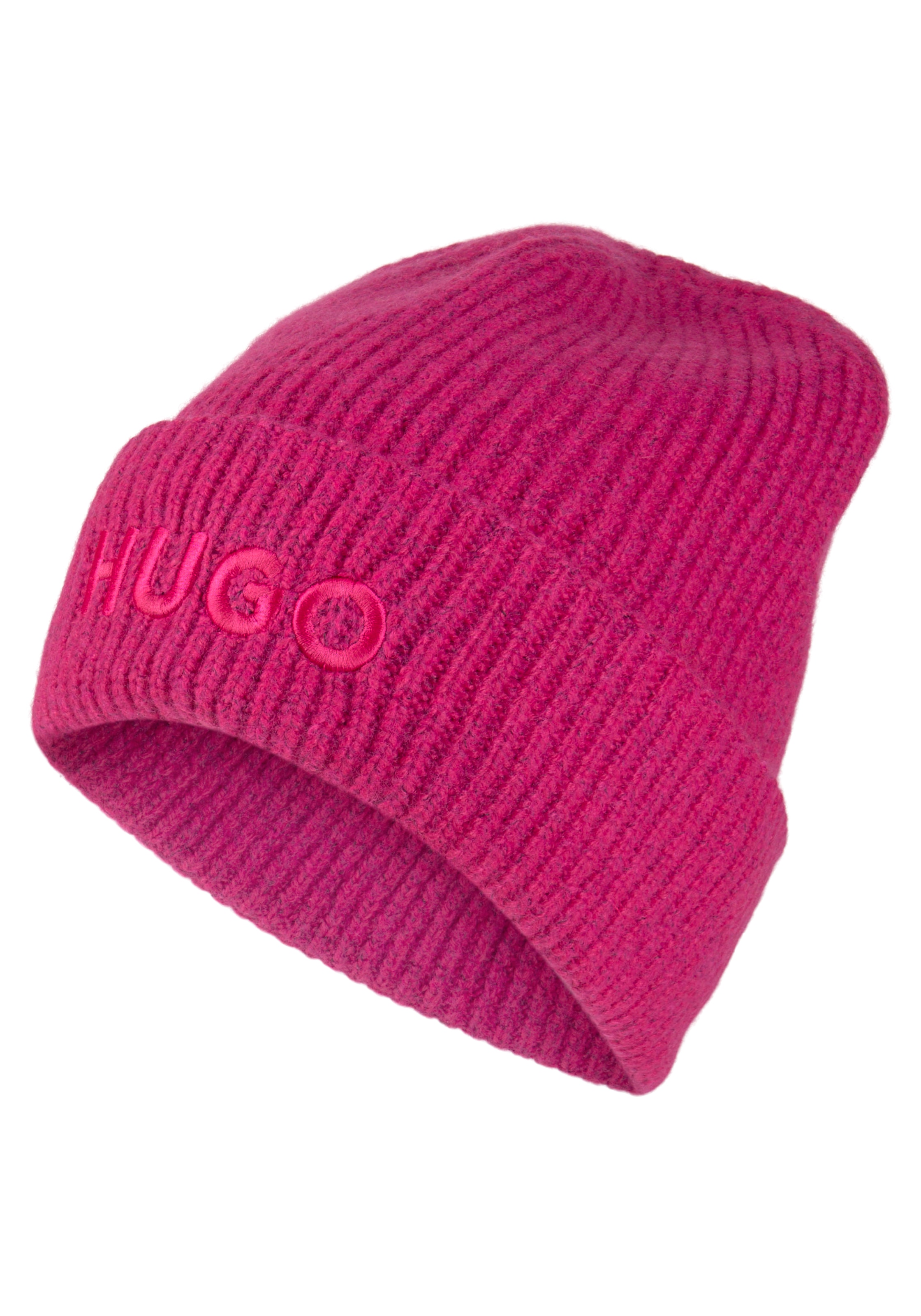 HUGO Beanie »Social_hat«, mit Logostickerei bestellen | für BAUR