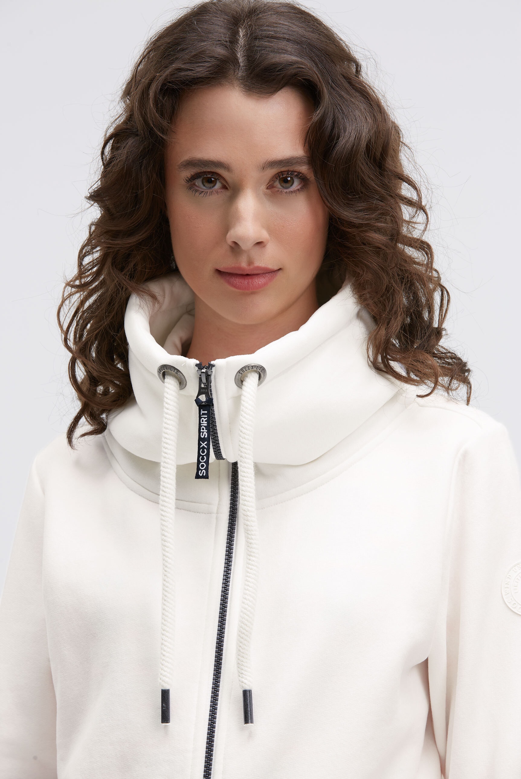SOCCX Sweatjacke mit weicher Innenseite