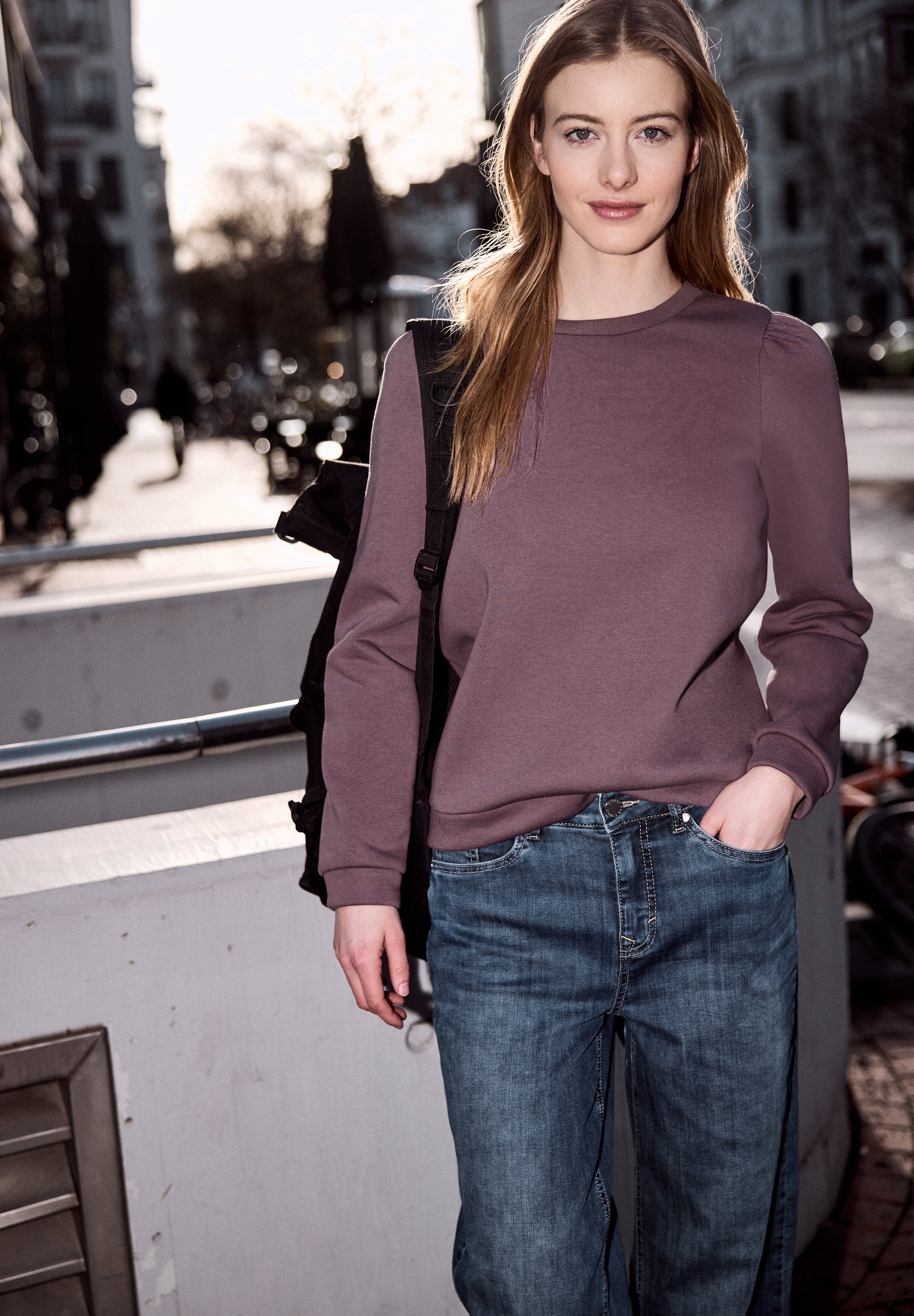 STREET ONE STUDIO Sweatshirt, Rundhalsausschnitt günstig online kaufen