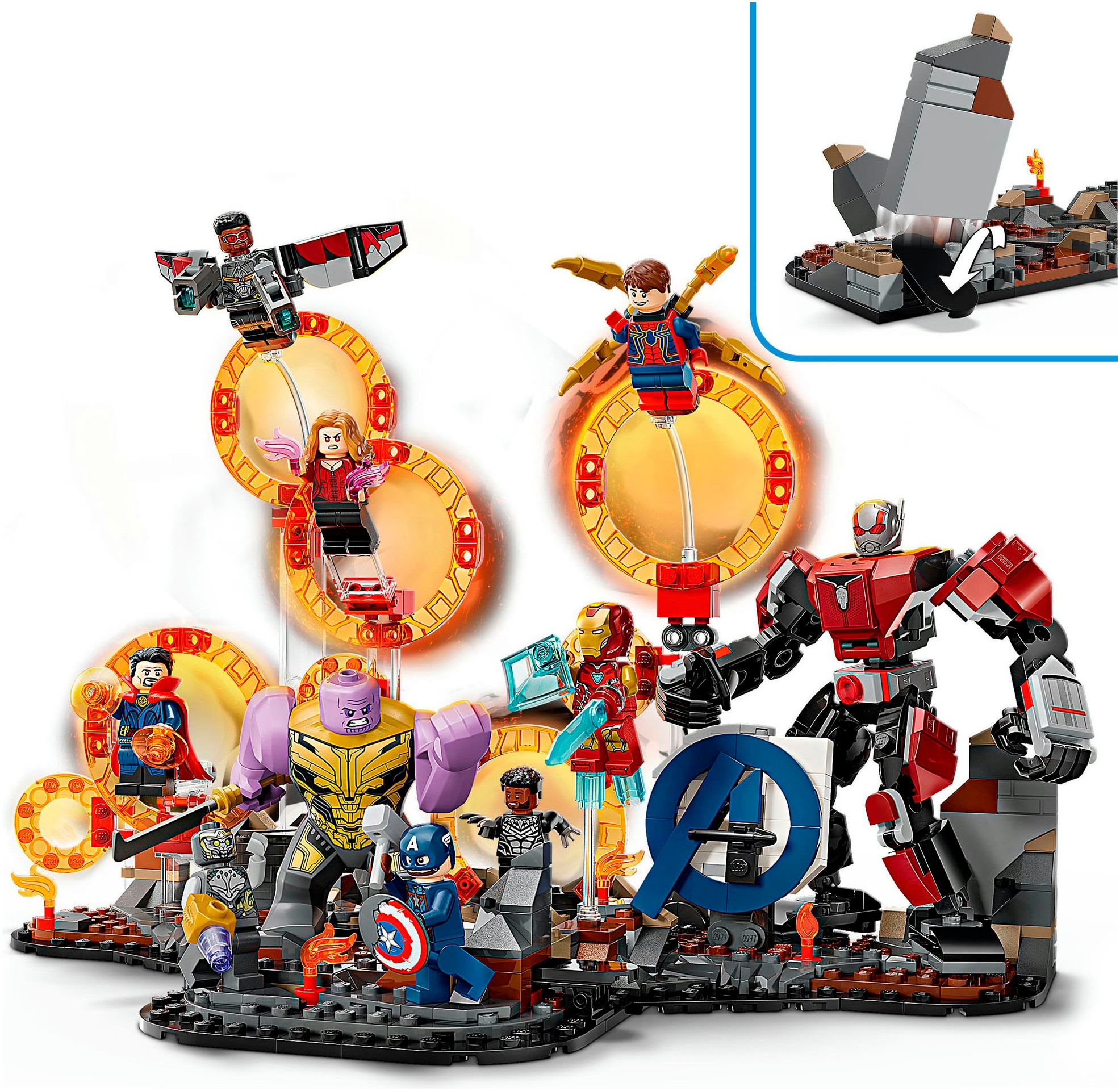 LEGO® Konstruktionsspielsteine »Avengers: Endgame Letzter Showdown (76323), LEGO Super Heroes«, (621 St.), Made in Europe