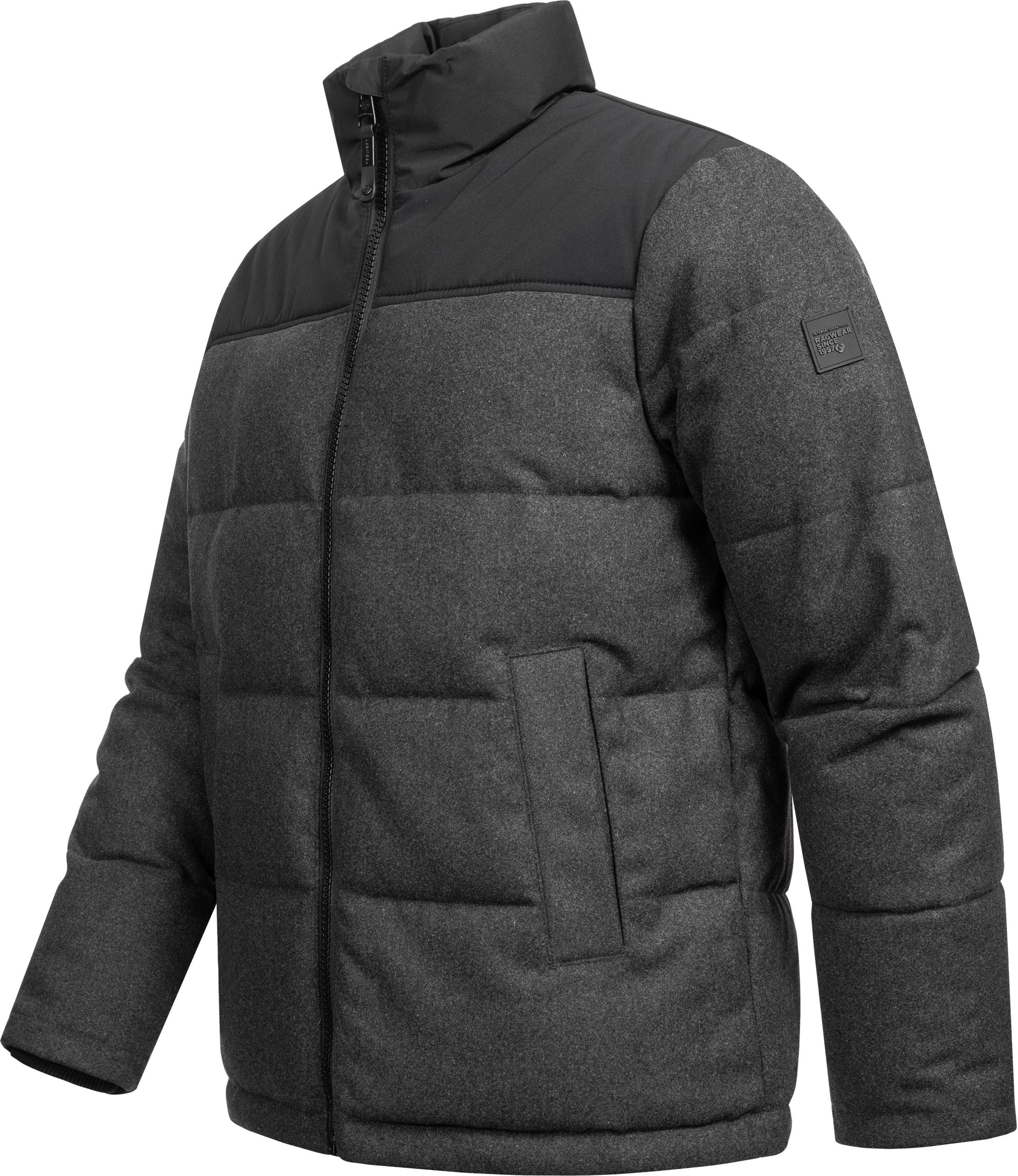 Ragwear Steppjacke »Waldess«, ohne Kapuze, Gesteppte Herren Outdoorjacke in Woll-Optik