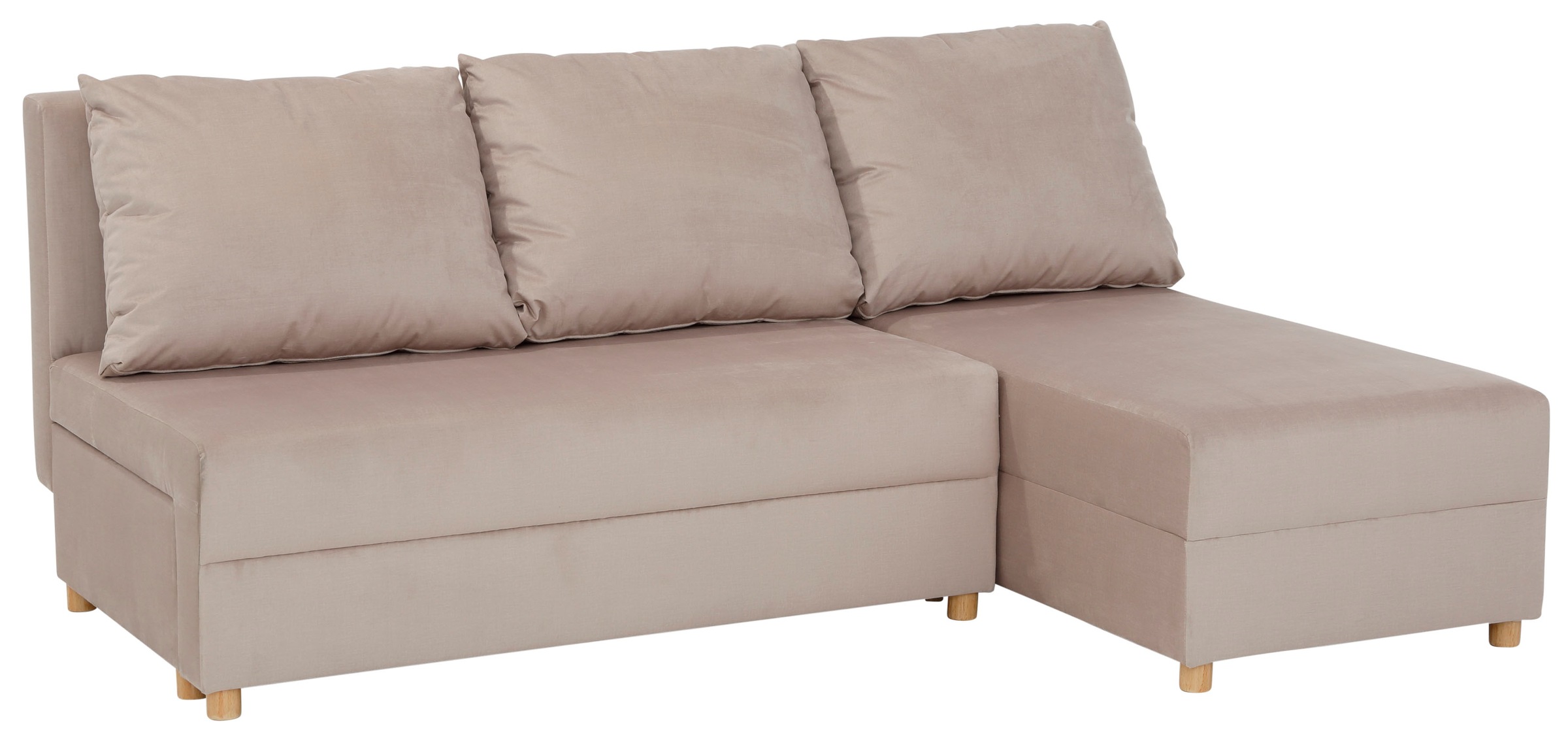 INOSIGN Ecksofa »Mick L-Form«, Longchair links/rechts montierbar, wahlweise mit Bettfunktion
