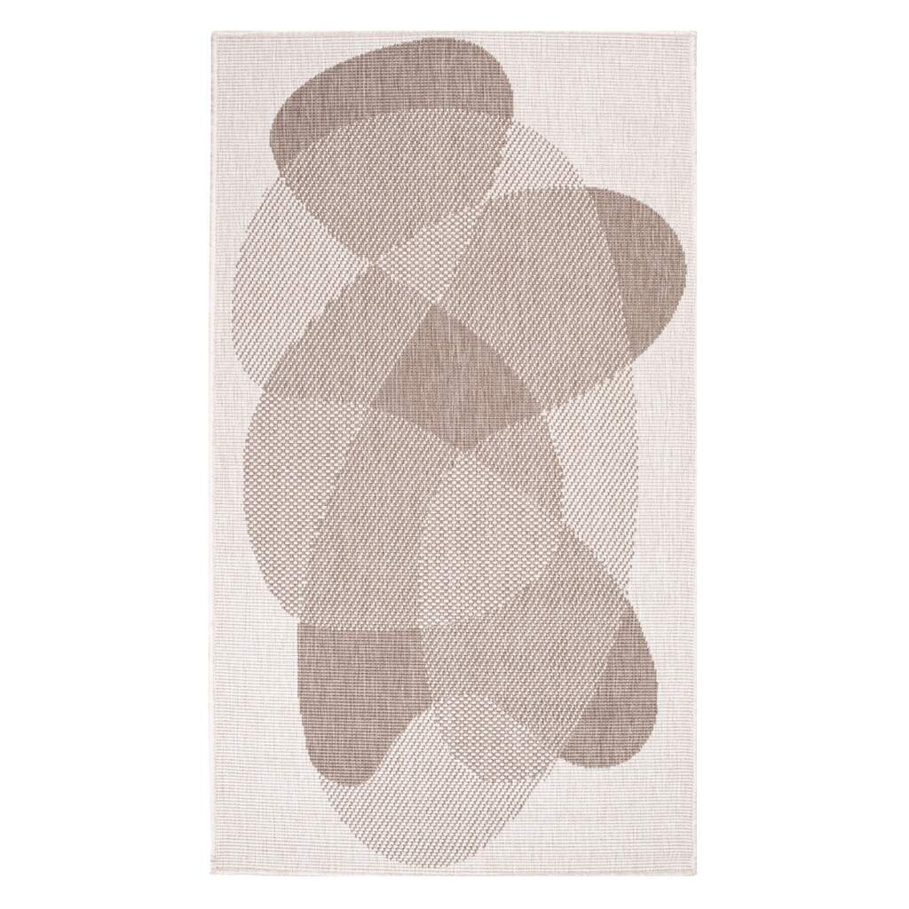 Carpet City Outdoorteppich "DUO RUG 5835" rechteckig 5 mm Höhe Wendeteppich günstig online kaufen