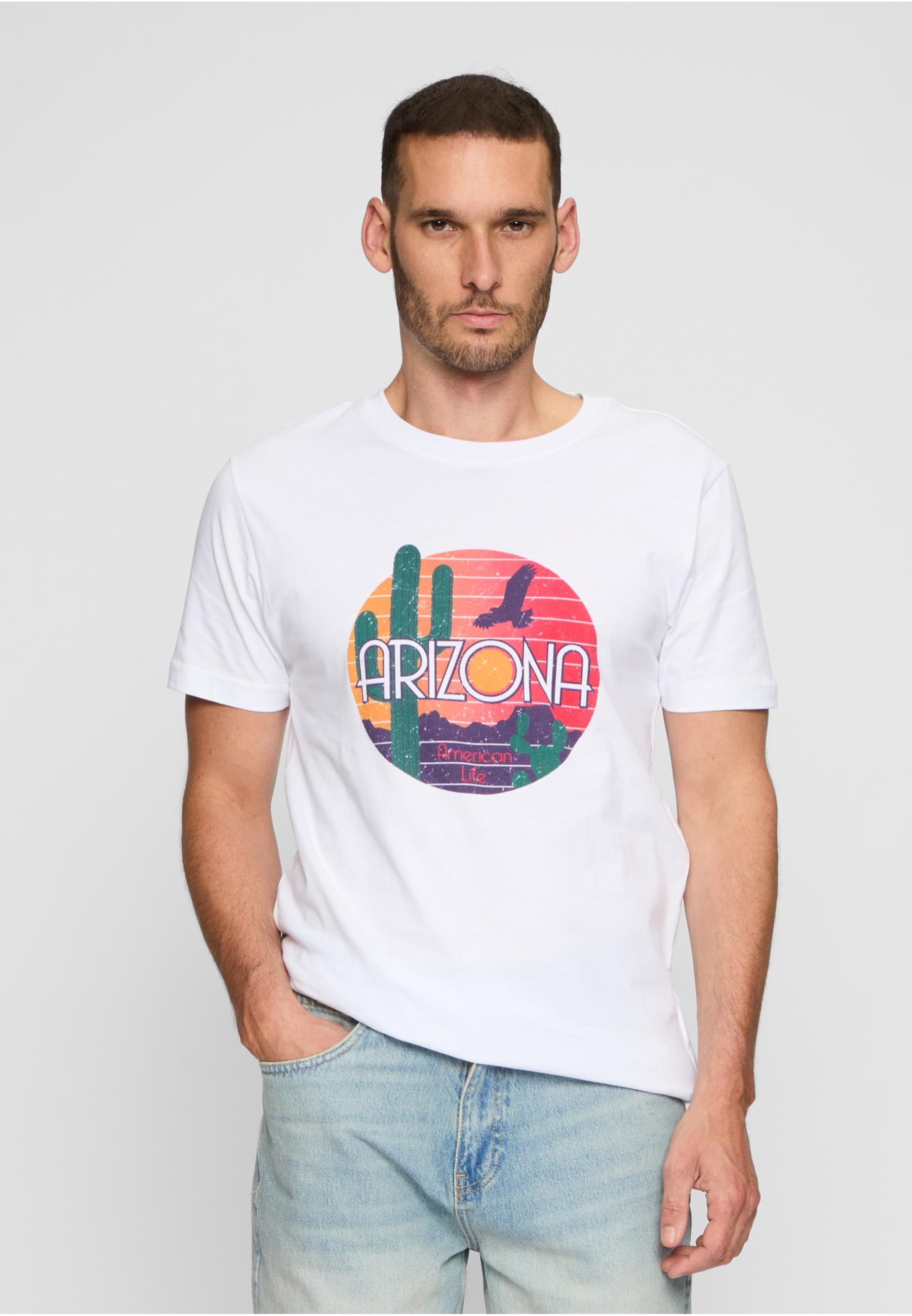MisterTee T-Shirt »MisterTee Herren American Life Arizona Tee«, (1 tlg.)