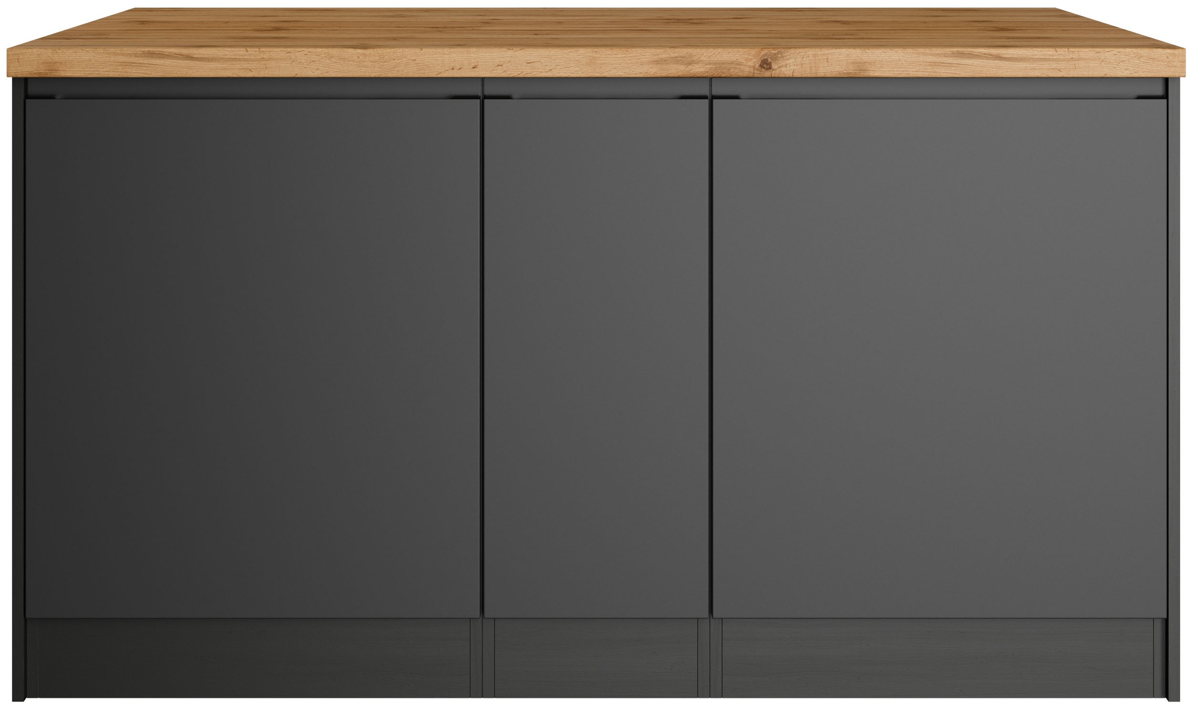 KOCHSTATION "KS-Bruneck, Breite 153 cm" MDF-Fronten, Arbeitsplatte 38mm sta günstig online kaufen