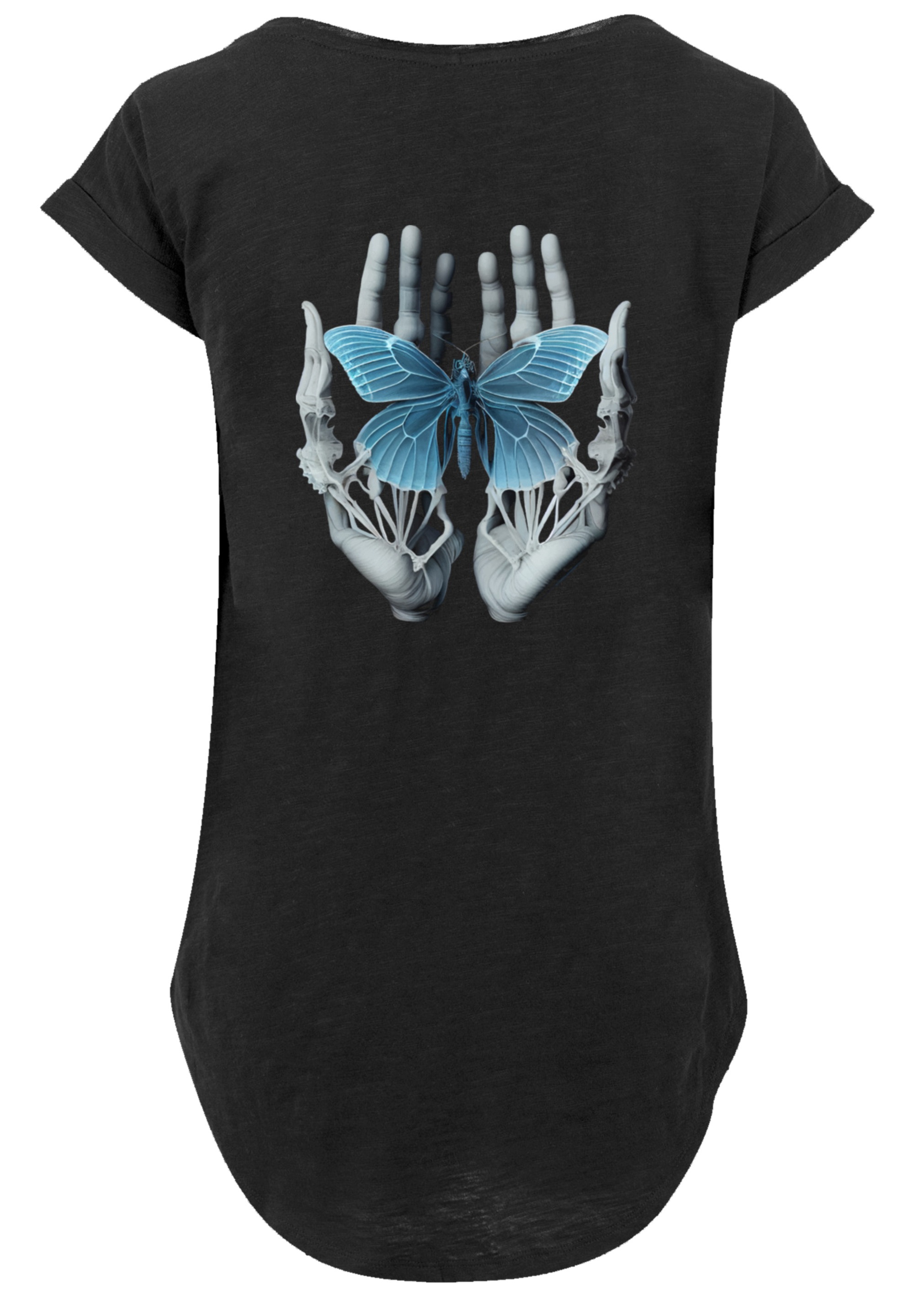 F4NT4STIC T-Shirt "Skelett Hände Schmetterling", Premium Qualität günstig online kaufen
